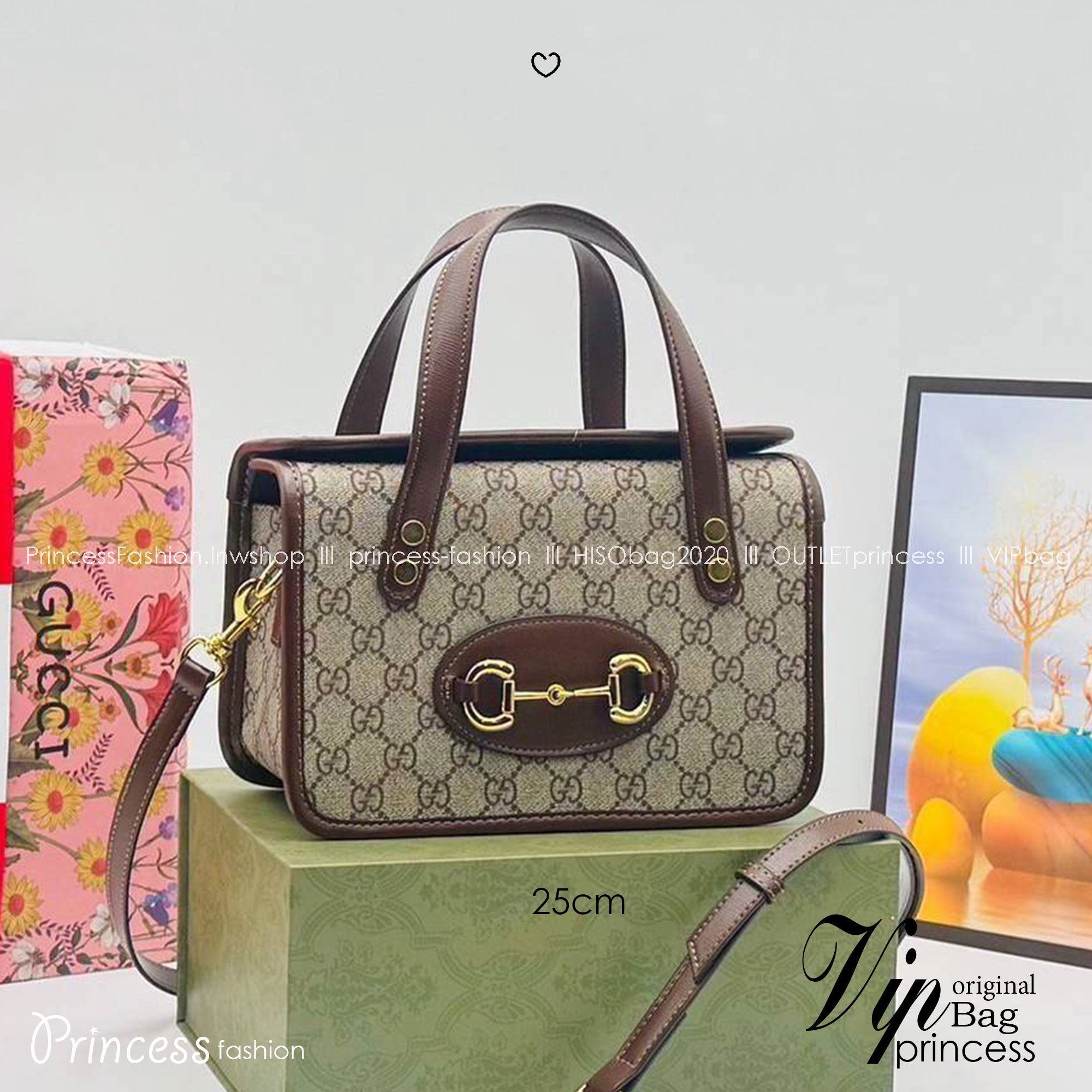 GUCCI Horsebit 1955 Top Handle Bag กระเป๋าสะพายรุ่นลิมิเต็ต ทรงกล่องสวยอยู่ทรง ดีไซน์เป็นเอกลักษณ์ ใช้งานง่าย