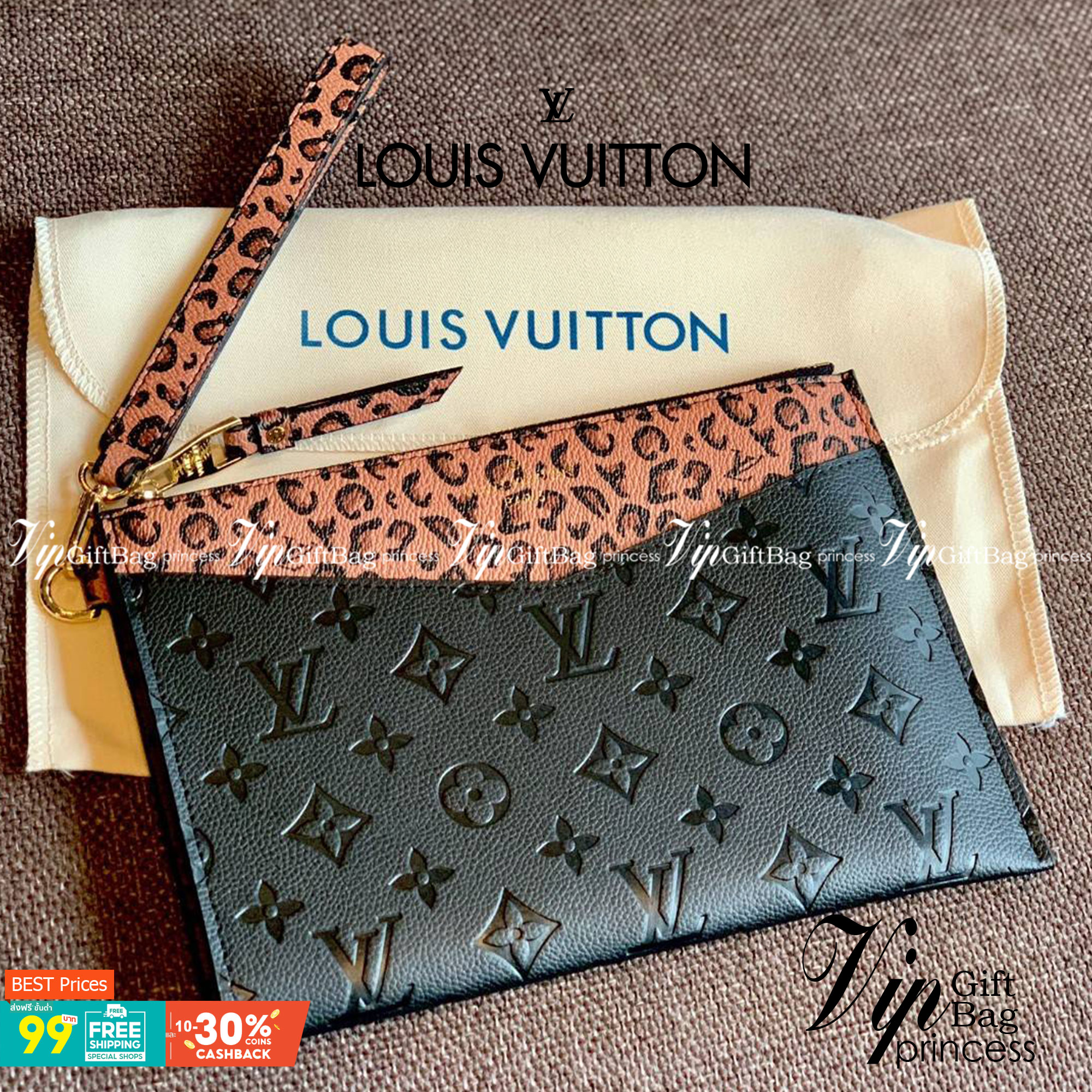 VIP 】จัดสินค้าคุณภาพมาให้สาวๆได้ใช้กันค่าา😘 Louis Vuitton Pochette Mélanie MM Monogram ใช้ขึ้นเครื่องได้เลย✈️ ✔️กระเป๋า ทรงคลัท แบบมีสายคล้องมือ ถอดออกได้หนึ่งสาย ✔️หนังแท้หนา ลายหนังพิมพ์ลายแบรนด์ได้สวยงามมากๆค่ะ