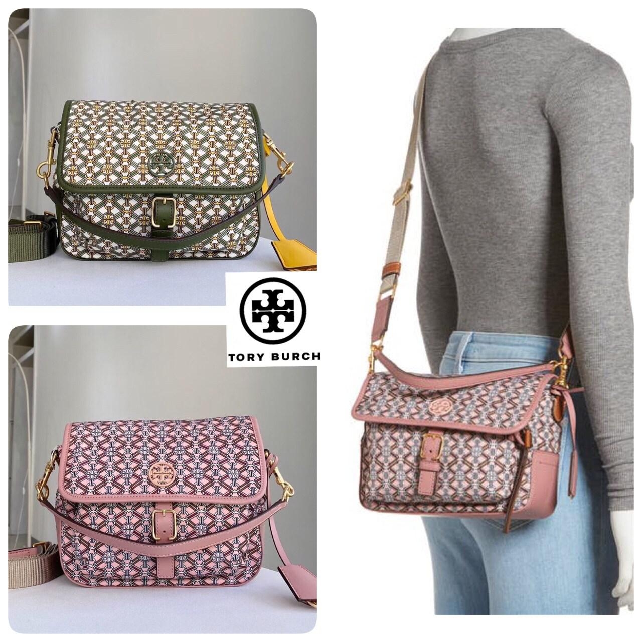 ของแท้ 💯% Tory Burch Piper Printed Crossbody 74656 กระเป๋าถือ สะพายข้างหรือ Crossbody ได้ ด้านในโล่งมี1ช่องซิป และ1ช่องใส่ของจุกจิก ซับในผ้าสวยหรู มีช่องซิปใส่ของด้านนอก