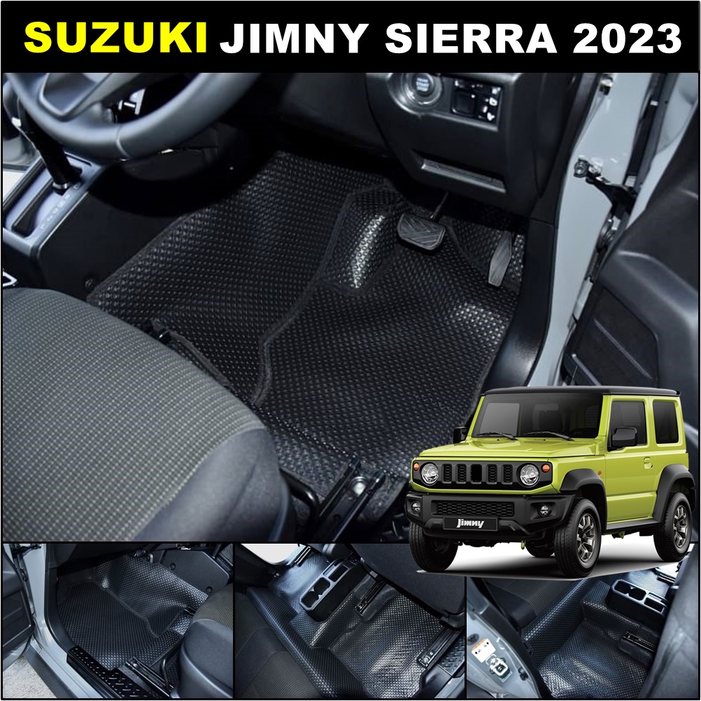 ยางปูพื้นรถยนต์ SUZUKI JIMNY SIERRA 2023 พรมกระดุม ซูซุกิ จิมนี่ เข้ารูป เต็มคัน