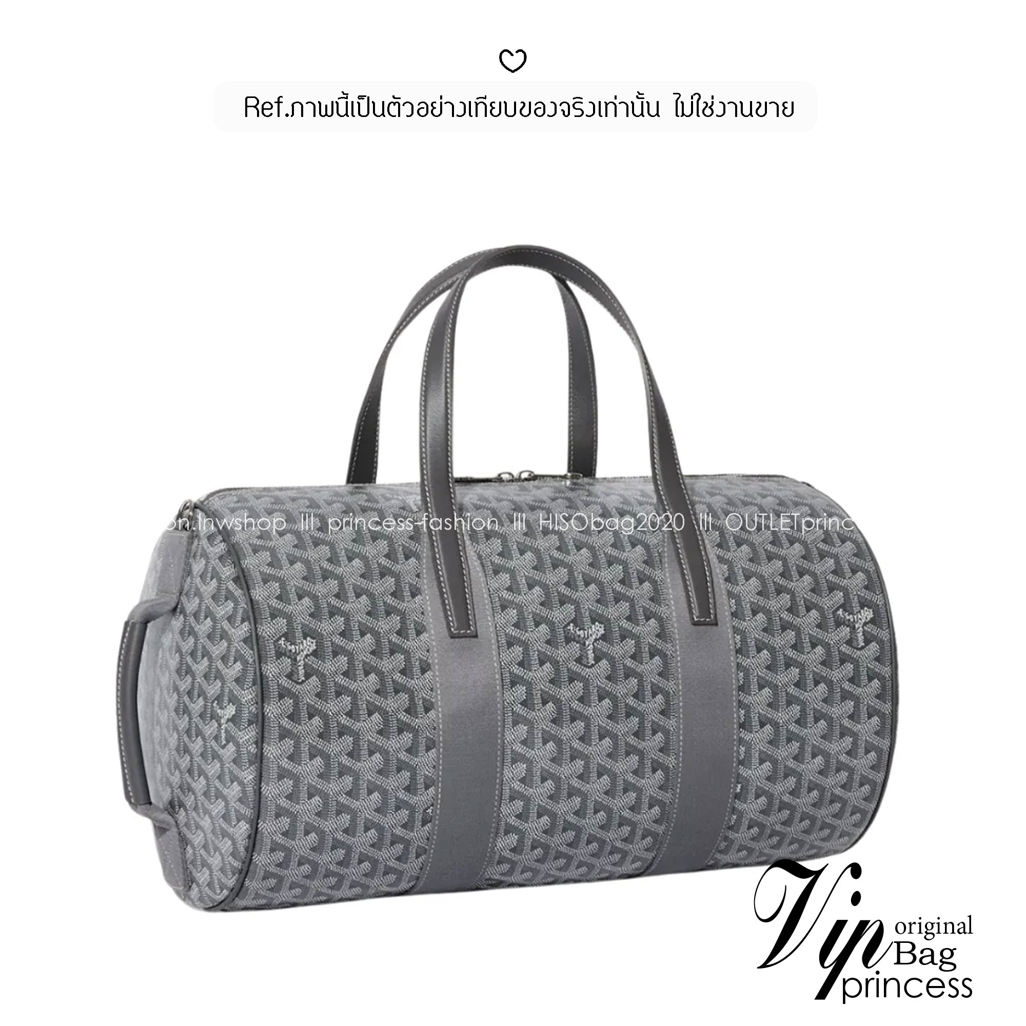 ORI หนังแท้ | Goyard Barrel 40 Sports Bag กระเป๋าสะพายทรง Keepall ใบใหญ่ ดีไซน์สปอร์ต ภายในโล่งกว้าง จุของได้เยอะ มีหูจับด้านบน เพิ่มฟังชั่นหูหิ้วด้านข้าง สะดวกใช้งาน