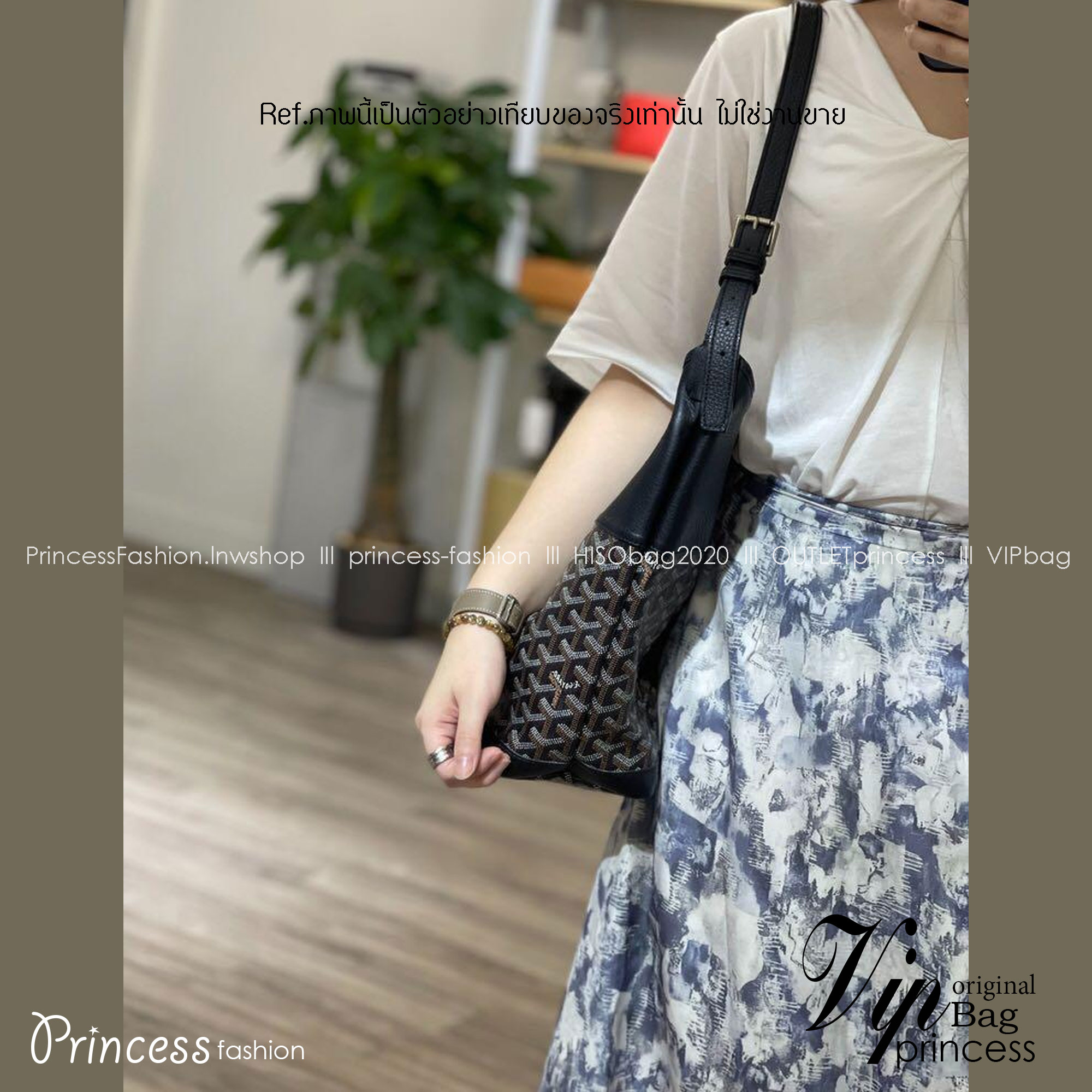 พร้อมส่ง 5 สี Goyard Grenadine Hobo Top Zipper Closure / Goyard Hobo Bag กระเป๋าสะพายทรงโฮโบใบใหญ่ 🧡 เกรดท็อปออริจินอล 1:1 สลับแท้ ใช้งานต่างประเทศได้