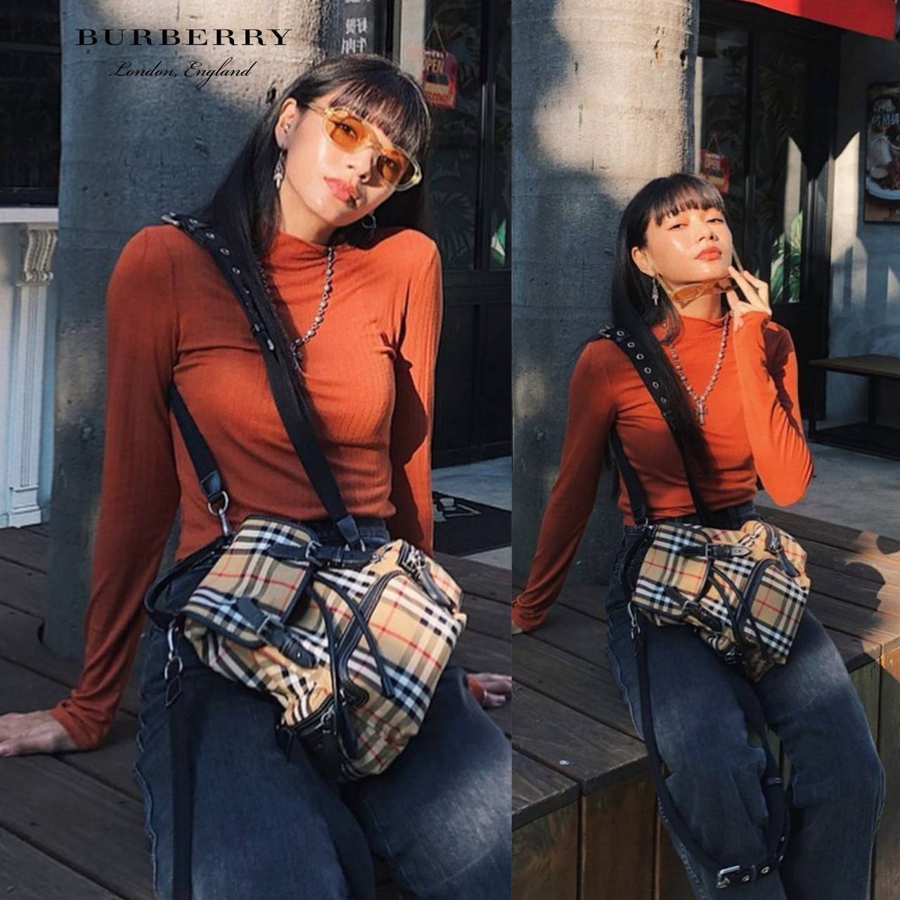 พรีเมี่ยมกิ๊ฟแท้ 100% 】BURBERRY FRAGRANCES VINTAGE 2WAYS RUCKSACK BACKPACK VIP GIFT WITH PURCHASE (GWP) กระเป๋าสะพายพรีเมี่ยมกิ๊ฟLimitedจากเคาน์เตอร์ BURBERRY FRAGRANCES วัสดุ Nylon Canvas ลาย Burberry Vintage Signature สวยคลาสสิค