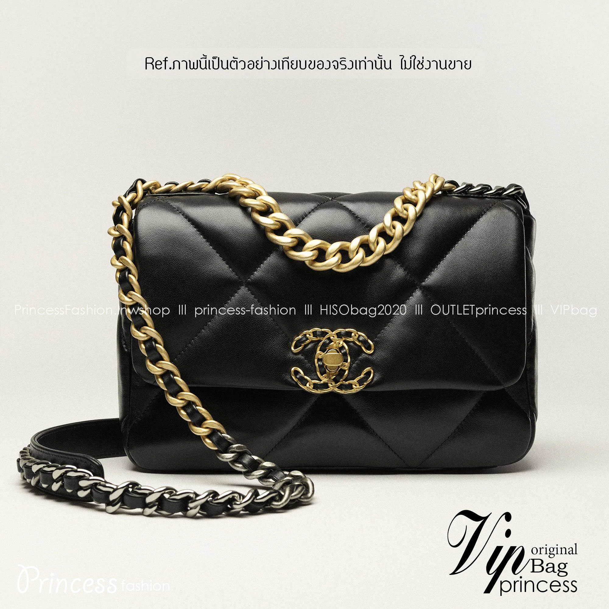 CHANEL 19 HANDBAG กระเป๋าสะพายดีไซส์คลาสสิคหนังแท้นิ่มเงาสวย เกรดออริ ท็อป สลับแท้ 1:1 เกรดดีสุด ผ่านทุก ตม ใช้งานต่างประเทศได้