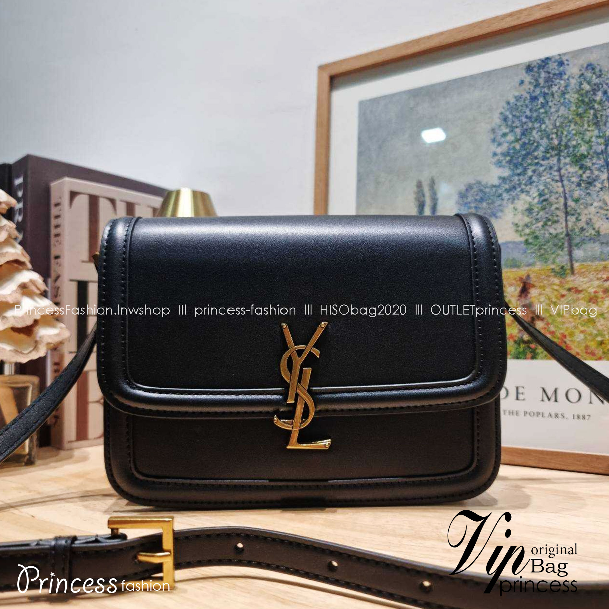 YSL Solferino satchel in box กระเป๋าสะพายโรเซ่ข้างโลโก้โดดเด่น ดีเทลดูแพง เกรดออริ 1:1 ใช้งานต่างประเทศได้