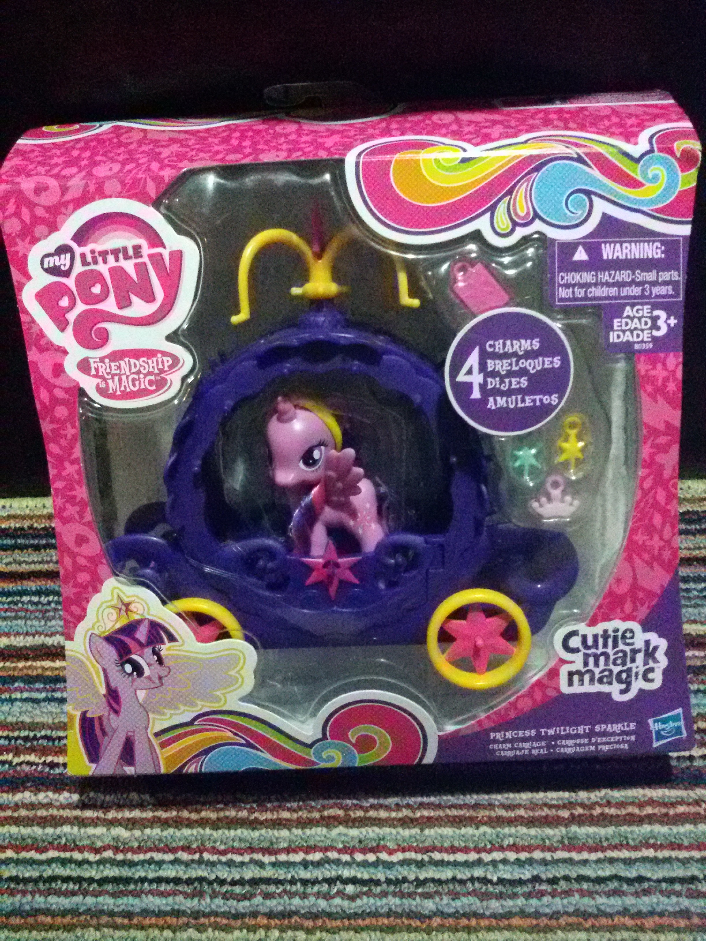 My Little Pony Cutie Mark Magic Princess Twilight Sparkle Charm Carriage Playset ของใหม่
