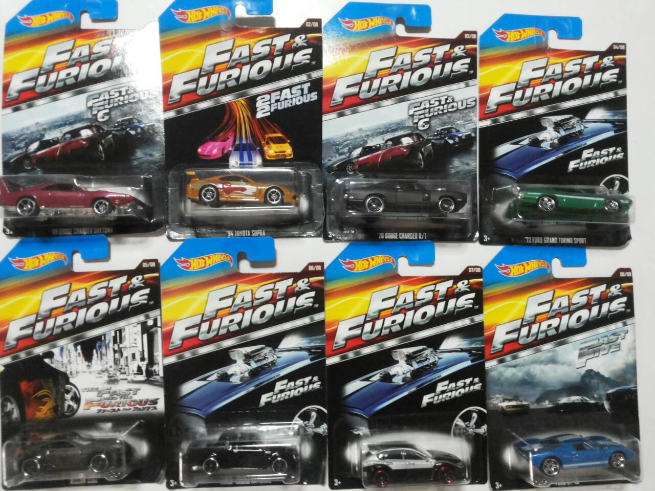NEW!!! รถเหล็ก Hot Wheels FAST & FURIOUS Diecast Walmart Exclusive 2015 Full 8 car set! ครบเซ็ต 8 คันค่ะ