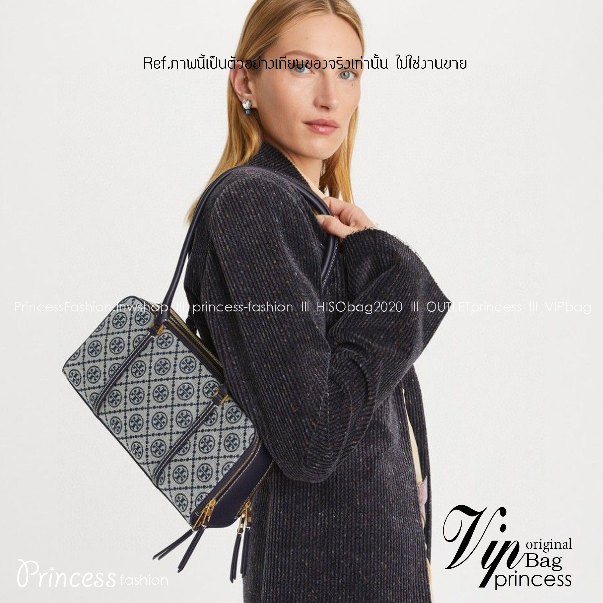 TORY BURCH Small T Monogram Marshmallow Satchel / Tory Burch tote handbag พร้อมส่ง 2 สี ใหม่ล่าสุด กระเป๋าสะพายไหล่ดีไซน์สุดทันสมัย ตัดเย็บสวยงาม ผ้า jacquard ตัดหนัง เปิด-ปิดแบบซิป มีช่องแบ่ง 2 ช่อง มีซิปลับด้านใน ใส่ของได้เยอะมากๆ ค่ะ