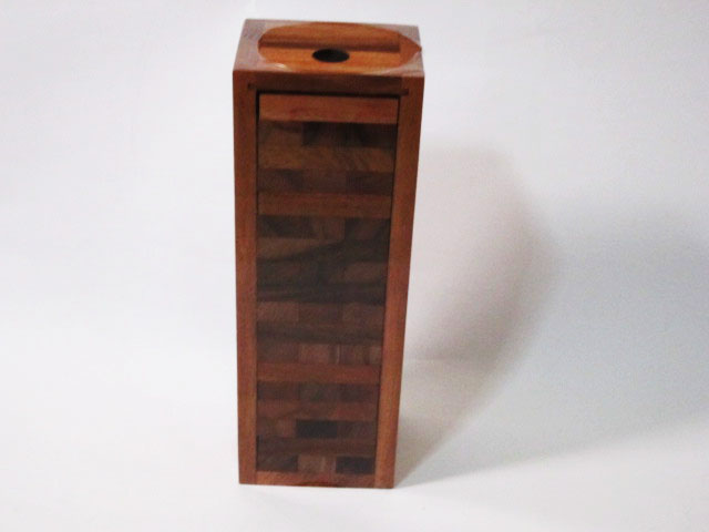 เกมตึกถล่มแบบไม้ เจงก้า jenga ไซส์กลาง M (ขนาดสูง 24 cm.) เกมดึงไม้ คอนโดไม้ เกมตึกไม้