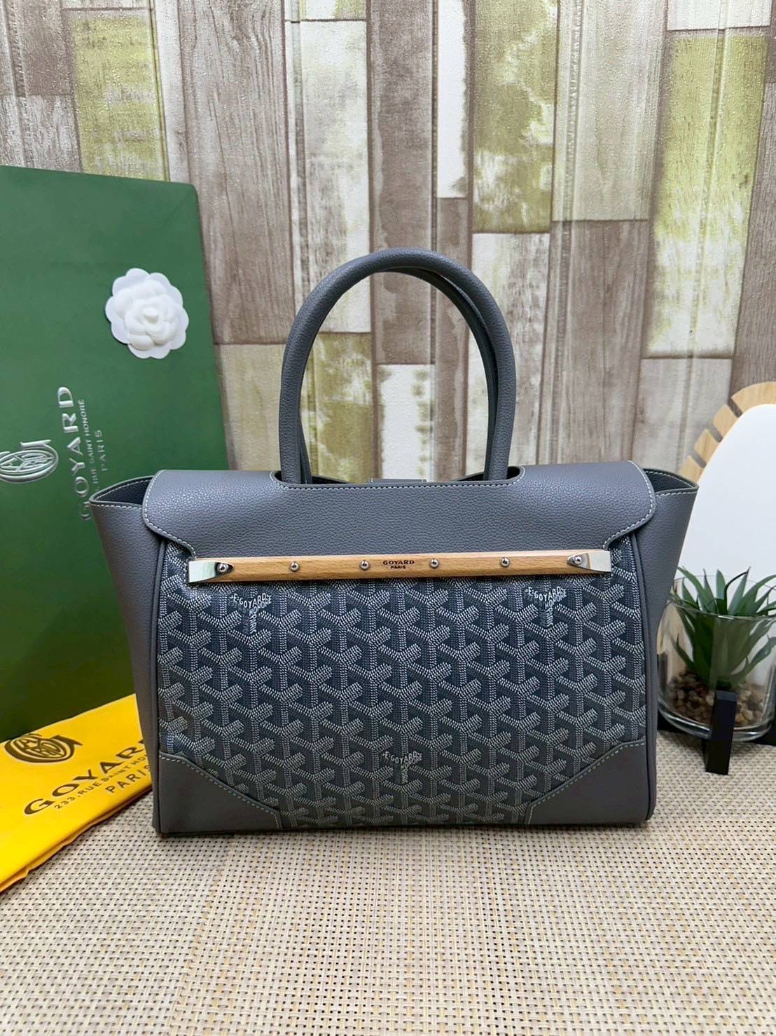 5 สี ORI หนังแท้ | Goyard Saigon Tote Bag กระเป๋าสะพายทรงโท้ท พร้อมหูจับใช้งานง่าย ภายในโล่งกว้าง หรูหราลงตัว