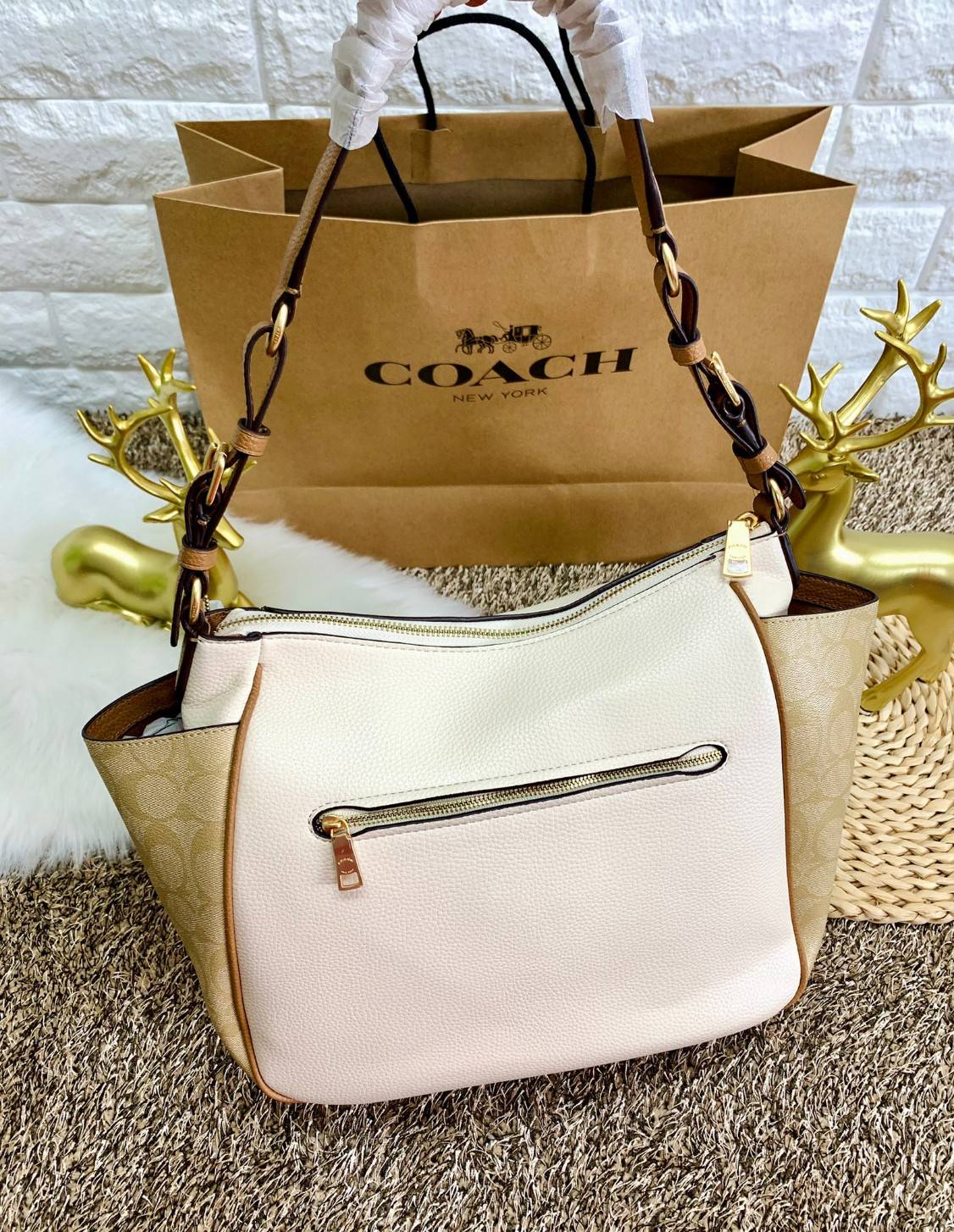 สินค้าออกใหม่ พร้อมคอลเลคชั่นสีใหม่ล่าสุดค่ะ! COACH RORI SHOULDER BAG ((C2855)) พร้อมส่งที่ไทย สวยก่อนใครแน่นอนค่ะ! กระเป๋าสะพายไหล่ หนังแท้ชั้นดีที่สุด หนังนิ่ม ทรงสวย หลงรักแน่นอนค่ะ😘