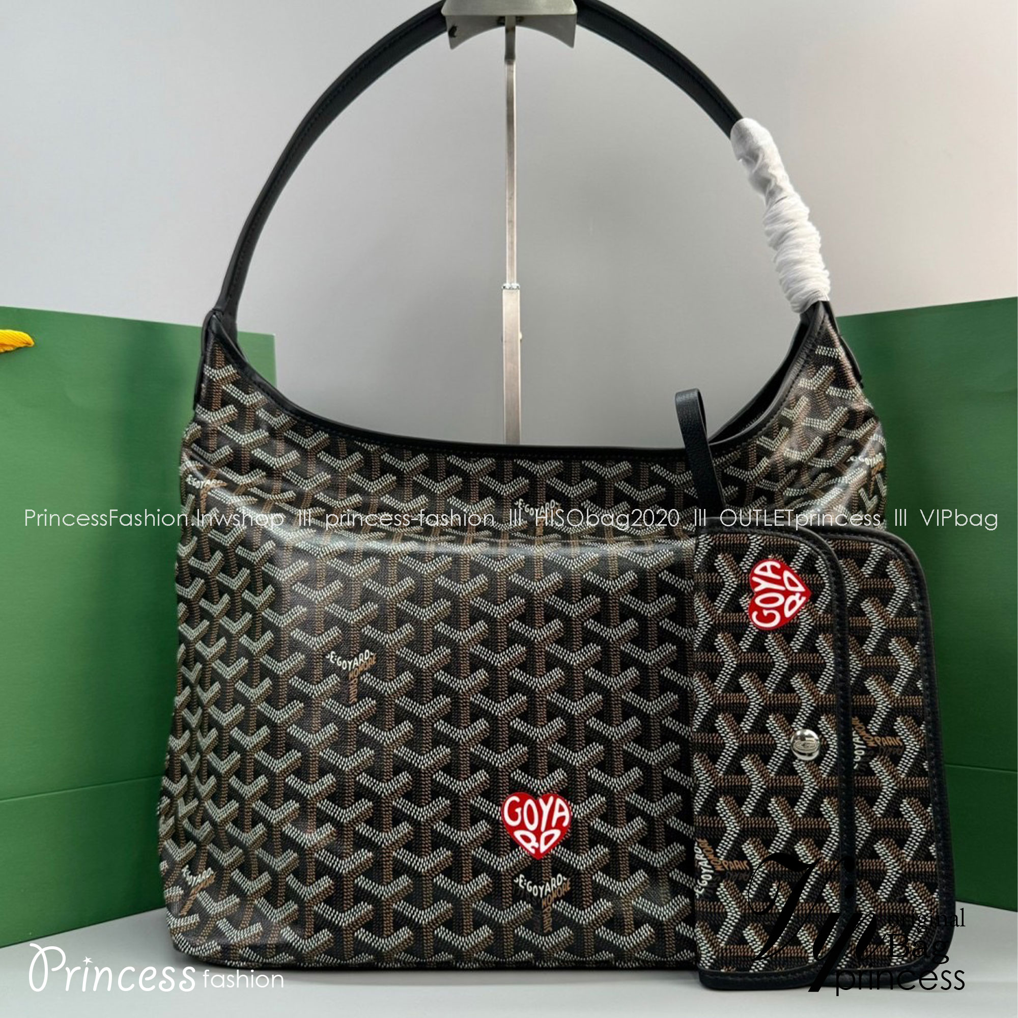 GOYARD Boheme Hobo Heart Shape Bag / GOYARD Tote Bag กระเป๋าทรงโท้ทใบใหญ่ หนังแท้สวยเป๊ะ เกรดท็อปออริ สลับแท้ 1:1 เกรดดีสุด ใช้ต่างประเทศได้ ผ่านทุก ตม.
