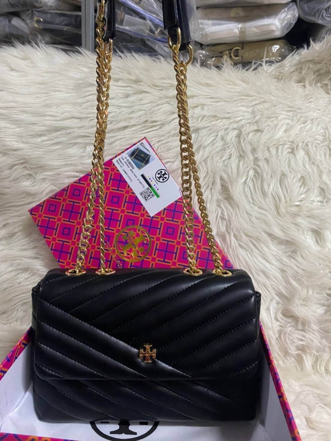 Tory Burch Kira Chevron Convertible Shoulder Bag