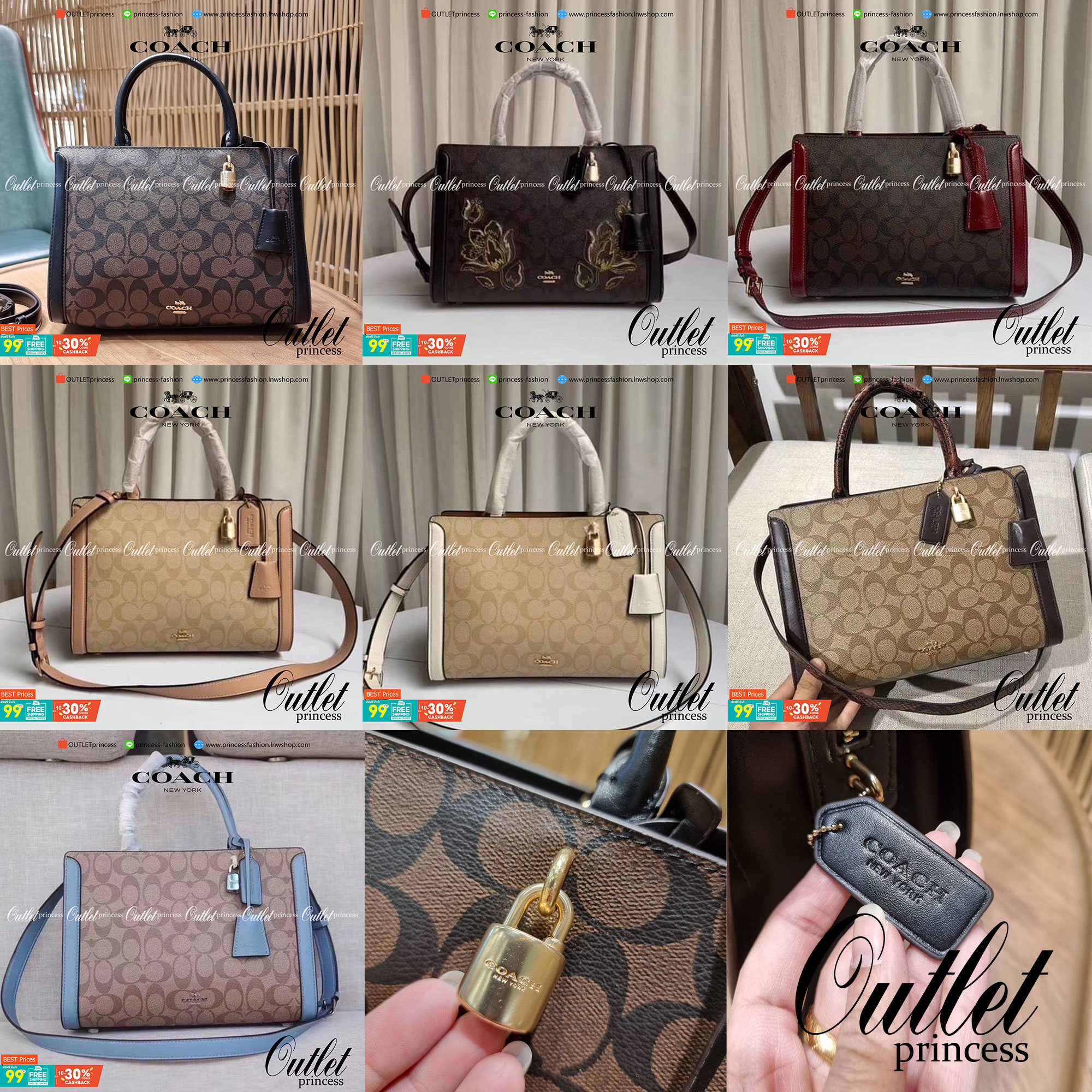 COACH ZOE CARRYALL IN SIGNATURE CANVAS เดอะเบสท์แห่งปี ต้องยกให้พี่คนสวยใบนี้เลย!! รุ่นที่สาวๆตามหา หายากอีกหนึ่ง กระเป๋าถือ/สะพายทรงสวย คลาสสิค ใบใหญ่จุคุ้ม มีดีเทลน่ารักๆที่แม่กุญแจ สามารถล็อคหัวซิปได้ กุญแจซ่อนในพวงหนังห้อยก็น่ารักไปอีก ภายในโล่งกว้าง 