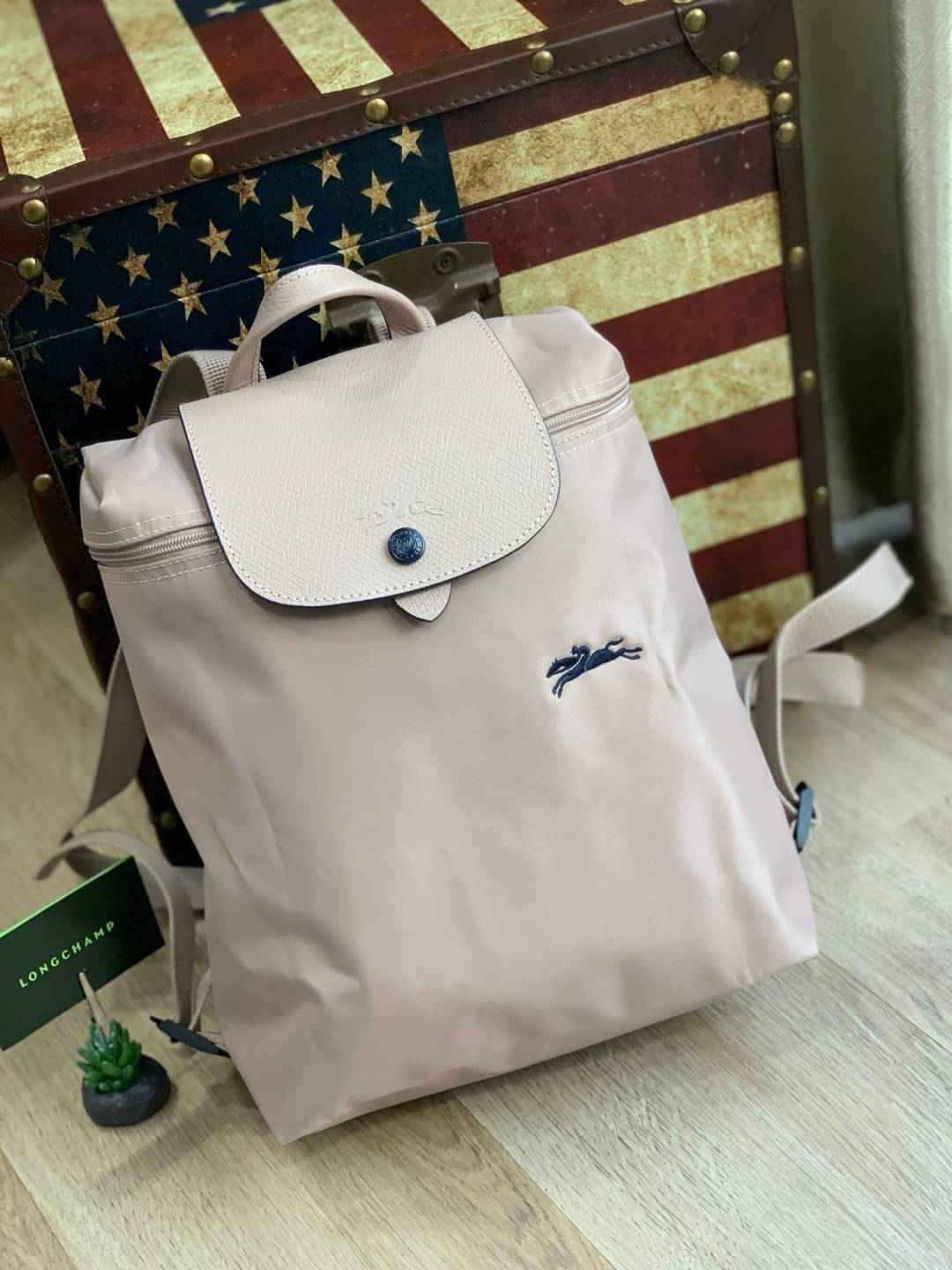 Longchamp LE PLIAGE Club Backpack PASTEL พลาดไม่ได้กับสีใหม่แบบพาสเทล มองแล้วสบายตา อีกหนึ่งในกระเป๋ารุ่นยอดนิยมของLongchamp สำหรับสาวแฟชั่นหัวทันสมัย