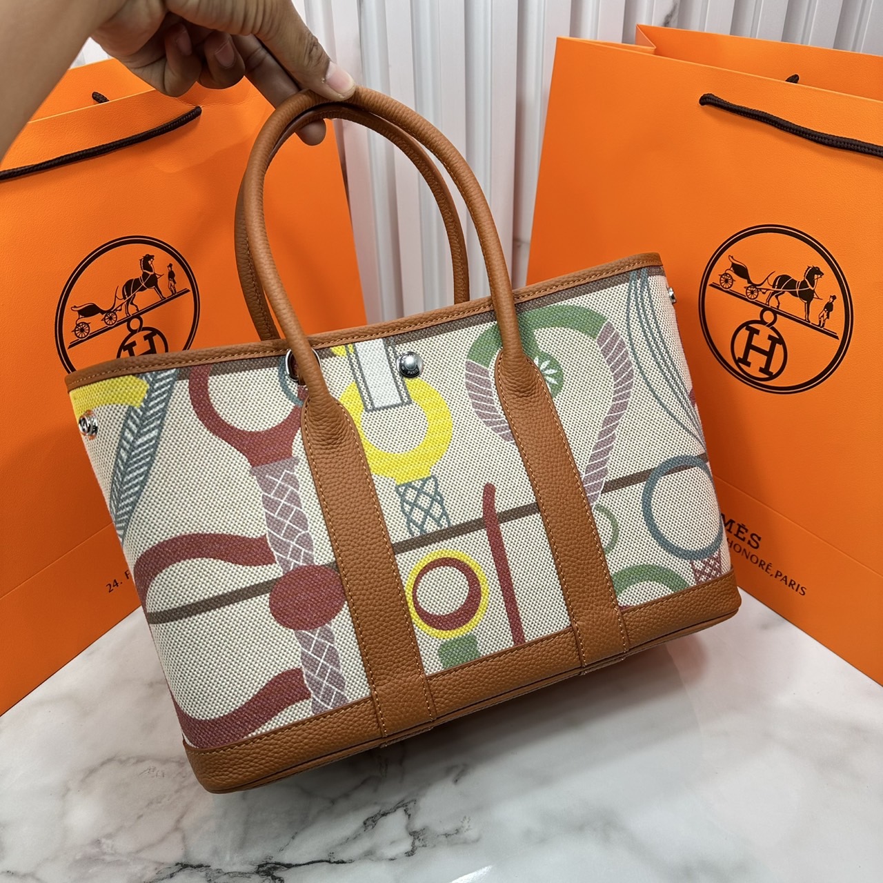 ORI หนังแท้ | Hermes Garden Party Voyage 30cm 35cm กระเป๋าทรงโท้ทที่สุดแห่งหรูหราลัคชู นิยามของความสง่างามเหนือกาลเวลา แบรนด์เนมในฝัน งดงามดั่งเจ้าหญิง