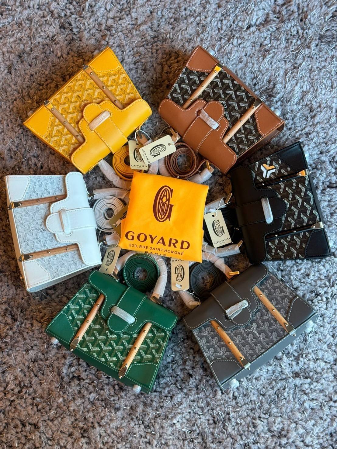 พร้อมส่ง 6 สี Goyard Saïgon Structuré Mini Bag / Saigon Bag กระเป๋าถือ/สะพาย เกรดออริ สลับแท้ 1:1 ใช้ต่างประเทศได้ ภาพถ่ายจากงานขายจริง