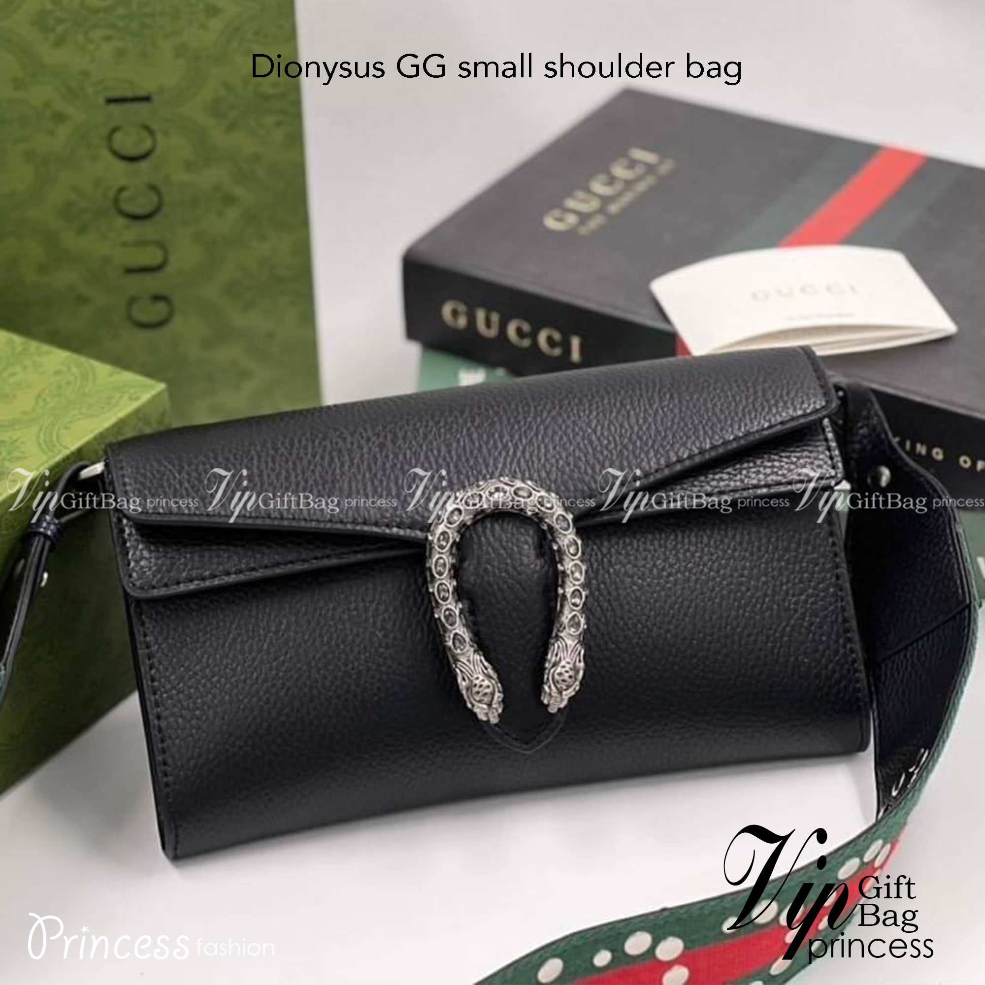 GUCCI Dionysus GG small shoulder bag ฮอตสุดไม่มีใครเกิน รุ่นใหม่ล่าสุดพร้อมสายสะพายสปอร์ต
