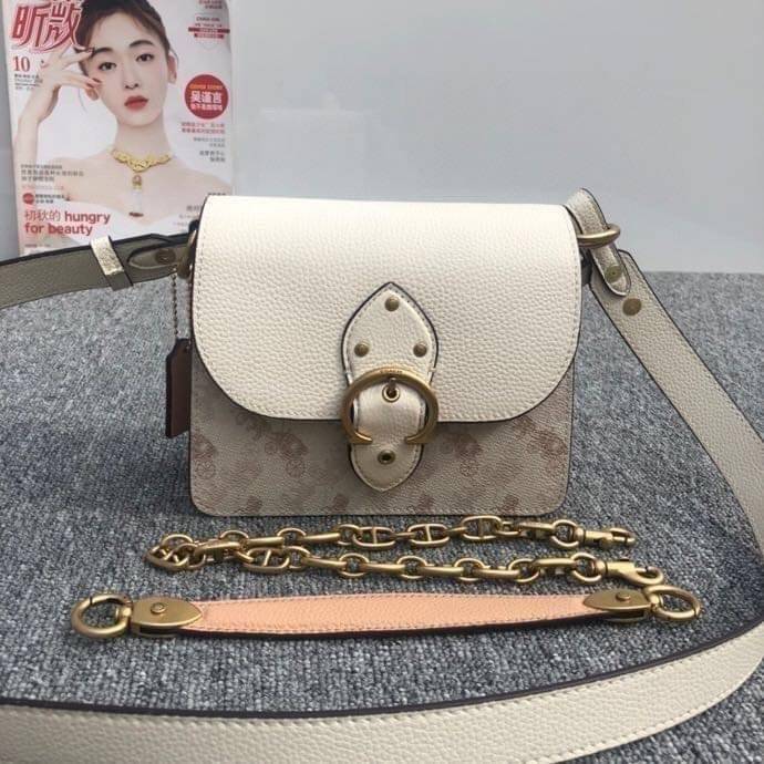 COACH 4503 BEAT SHOULDER BAG 18 with HORSE & CARRIAGE พร้อมส่งที่ไทย