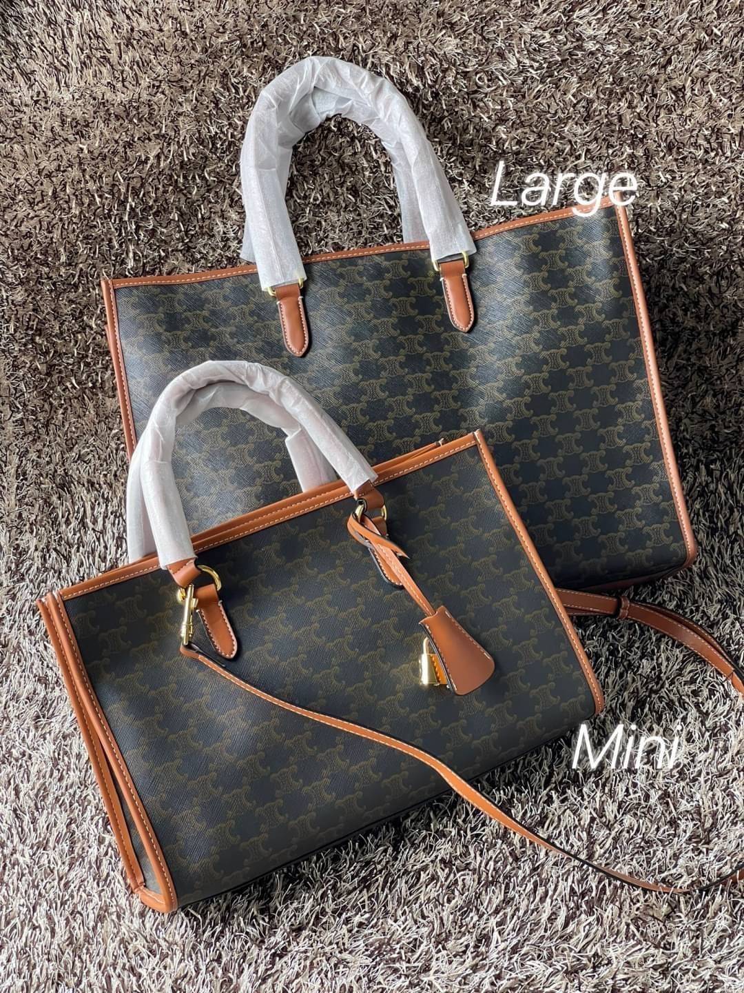 Celine Horizontal Cabas In Triomphe Canvas / Celine tote bag สายชอบพกของเยอะ ต้องหยิบของในกระเป๋าบ่อย รุ่นนี้ก็เป็นอีกตัวเลือกที่น่าสนใจค่ะ เพราะนอกจากจะจุของได้เยอะแล้วดีไซน์ยังเรียบสวยมีกลิ่นอายความวินเทจ อีกทั้งขนาดกระเป๋าใหญ่กำลังดีไม่เกะกะ เคลื่อนไหว