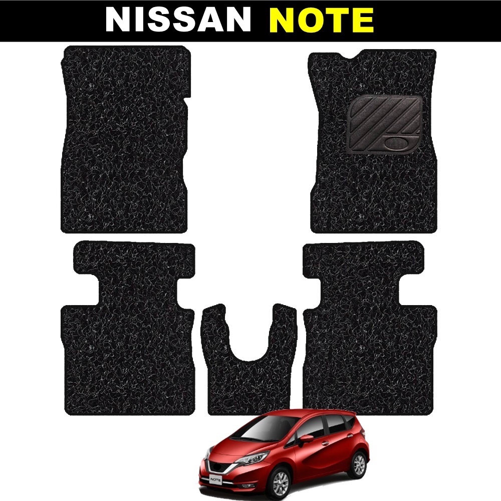 พรมดักฝุ่นในรถ NISSAN NOTE 2017-22 นิสสัน โน๊ต เกรดA หนานุ่ม เข้ารูป 5ชิ้น (พร้อมส่ง)
