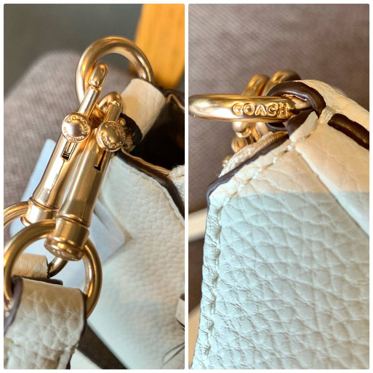 น้องออกใหม่ล่าสุดสวย หักใจไม่ลงเลยค่าา😘 COACH PENNIE SHOULDER BAG ((C7222)) พร้อมส่ง สีใหม่ล่าสุด ยังไม่มีในช๊อปไทยค่าา กระเป๋าหิ้ว//สะพายข้างได้ สุดคุ้ม! หนังแท้ชั้นดี ลายหนังสวย นิ่มมือดีมากๆค่ะ ปากกระเป๋าแบบซิปมีหนังห้อยเพิ่มความเก๋ ภายในกระเป๋