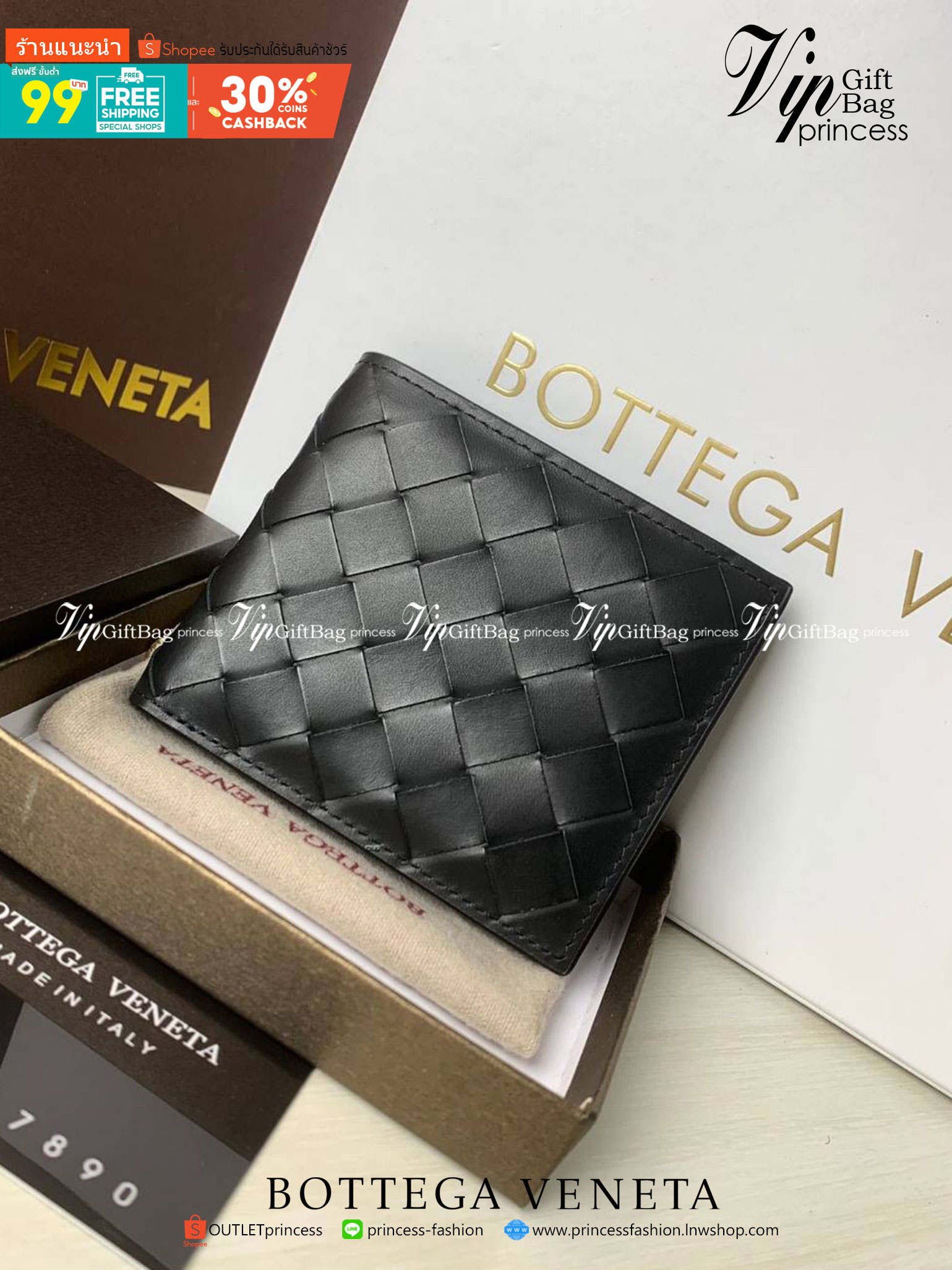 VIP 】BOTTEGA VENATA WALLET กระเป๋าสตางค์ใบสั้นคุณผู้ชาย รุ่นตามหา มาเท่าไหร่ไม่เคยพอเลยค่า เป็นรุ่นคลาสสิกที่หยิบมาใช้งานได้บ่อยที่สุด งานหนังลูกวัวแท้ทั้งใบสวยมากนะคะ ใช้ทนทานได้นานเลยค่ะ ภาพสินค้าถ่ายจากงานขายจริง พร้อมส่งที่ไทยราคาสุดคุ้มห้ามพลาดค่ะ!