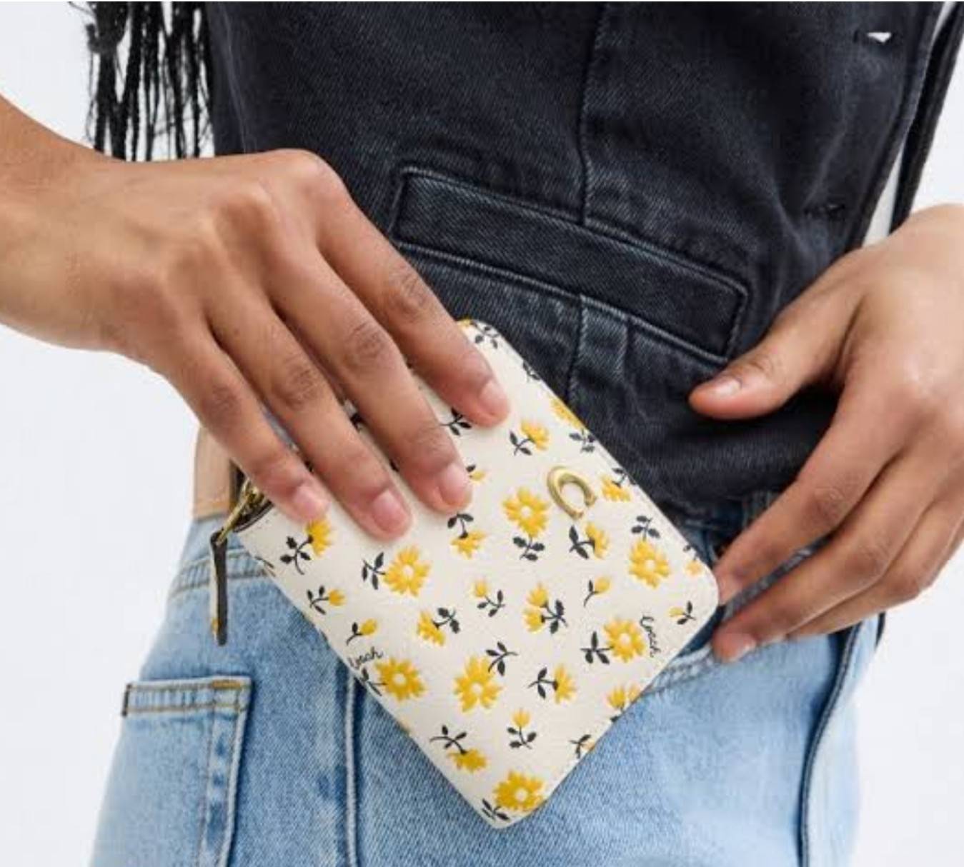 COACH CJ372 CR555 BILLFOLD WALLET WITH FLORAL PRINT กระเป๋าสตางค์ใบเล็กายดอกไม้ เกรดท็อปออริ เกรดดีสุด สลับแท้ 1:1 ใช้ต่างประเทศได้