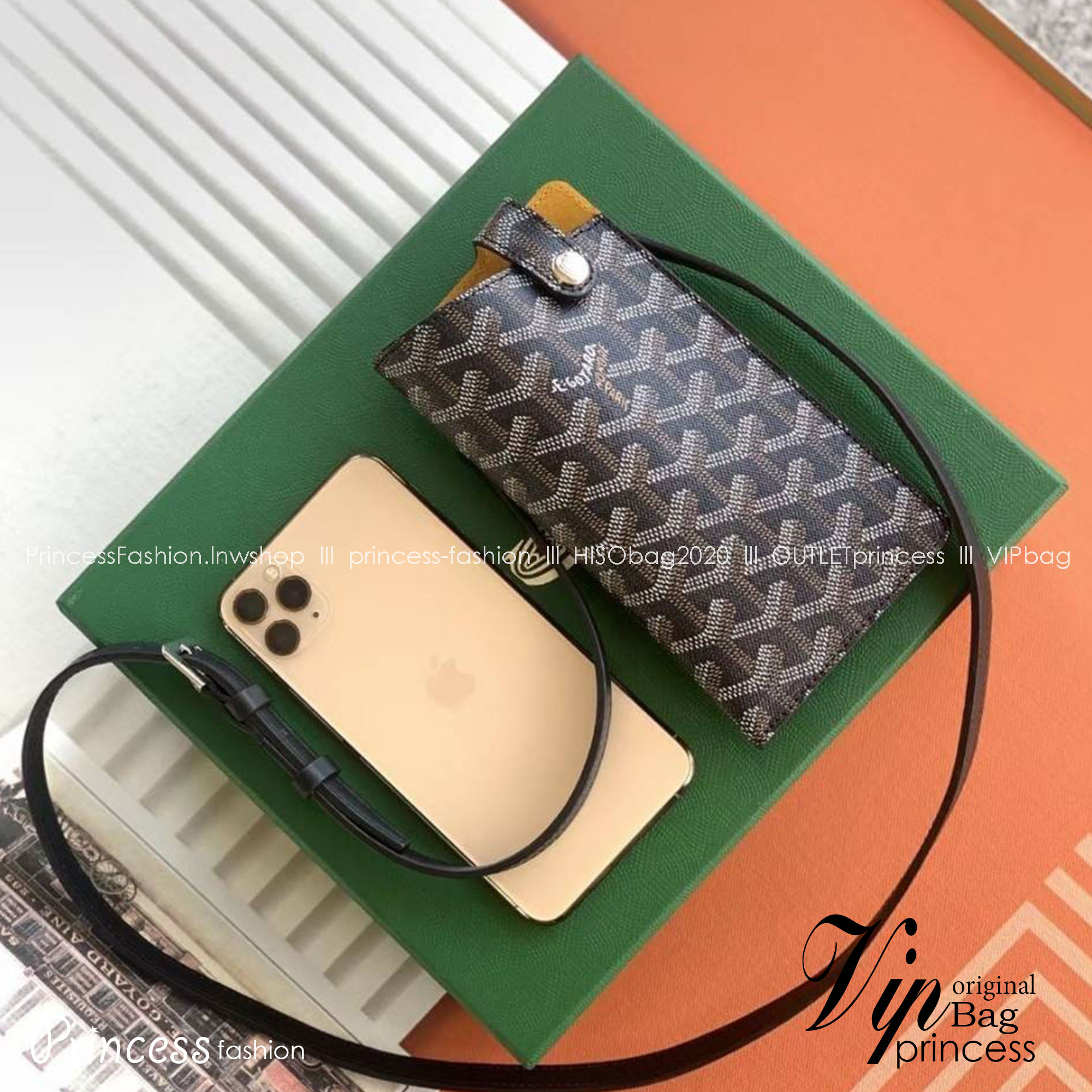 GOYARD MONTMARTRE GM GLASSES CASE TOP ORIGINAL 1:1 เกรดเทียบแท้ ใช้สลับแท้ได้ ใช้งานต่างประเทศได้