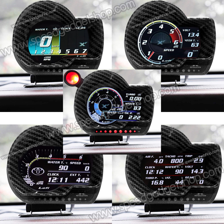 เกจวัด Lufi XF Revolution OBD2 Smart gauge Display Meter ฟรีชิพไลท์ วัดความร้อน วัดความเร็ว วัดรอบ วัดแบต มีเสียงเตือน เฟิร์มเเวร์ใหม่ อ่านค่าเยอะ อ่านค่าไว (อัพเดท Firmware ใหม่ล่าสุด)