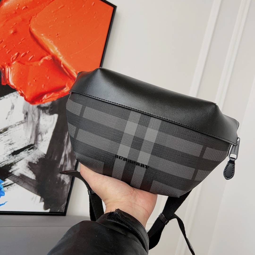 Burberry Sonny Plaid Leather Belt Bag / BURBERRY FRAGRANCES BELT BAG คาดเอว คาดอกแบบ UNISEX ใช้ได้ทุกเพศ ลายวินเทจตามแบบฉบับของแบรนด์