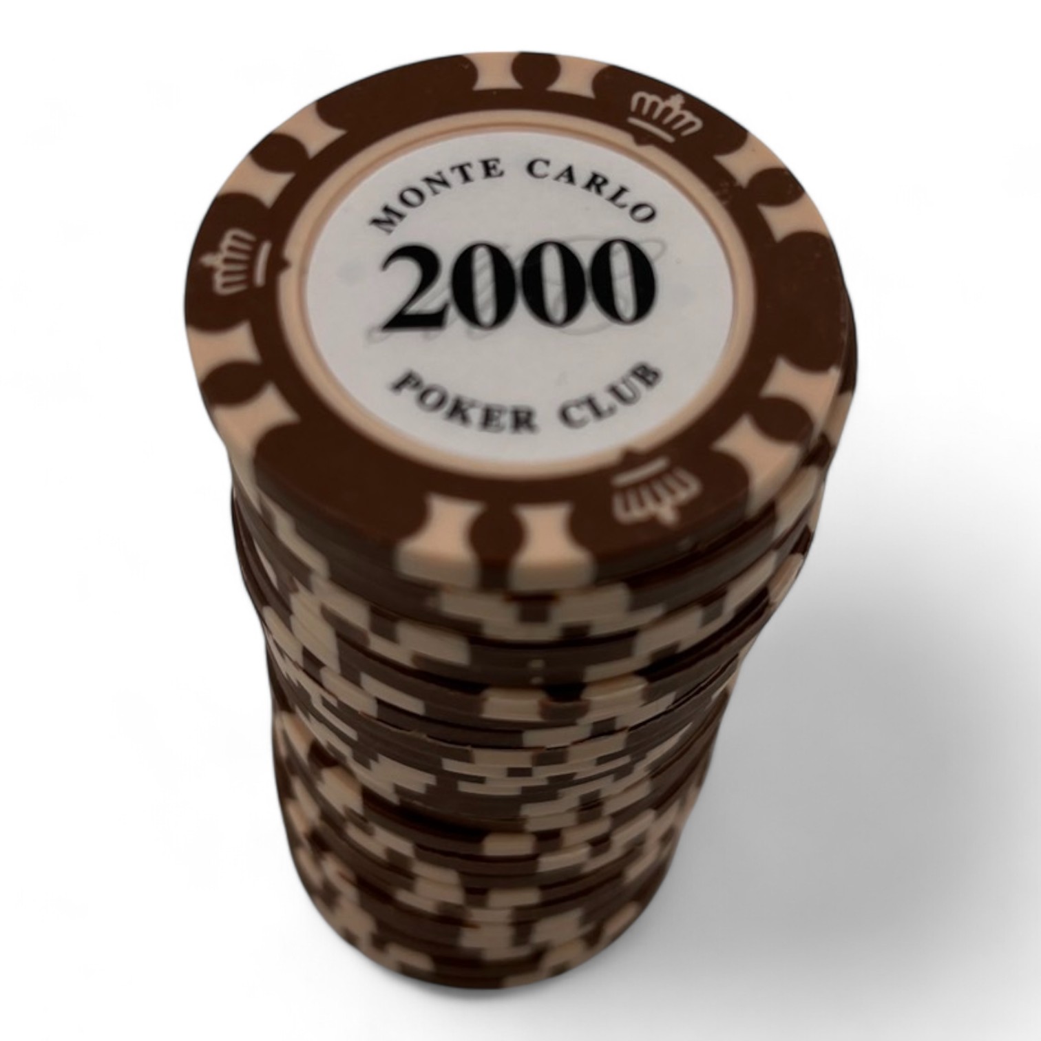 ชิปโป๊กเกอร์เกรดพรีเมี่ยมน้ำหนัก 14g.MONTE CARLO แถวละ 25เหรียญ(แยกขาย)