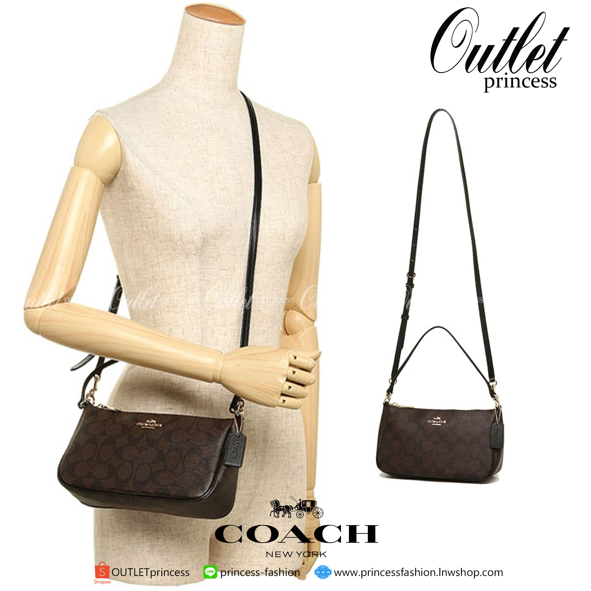 ของแท้ COACH F58321 TOP HANDLE POUCH อีกรุ่นฆ่าไม่ตาย!! ขายดีขายหมด ขายรวยขายปังๆ!!
