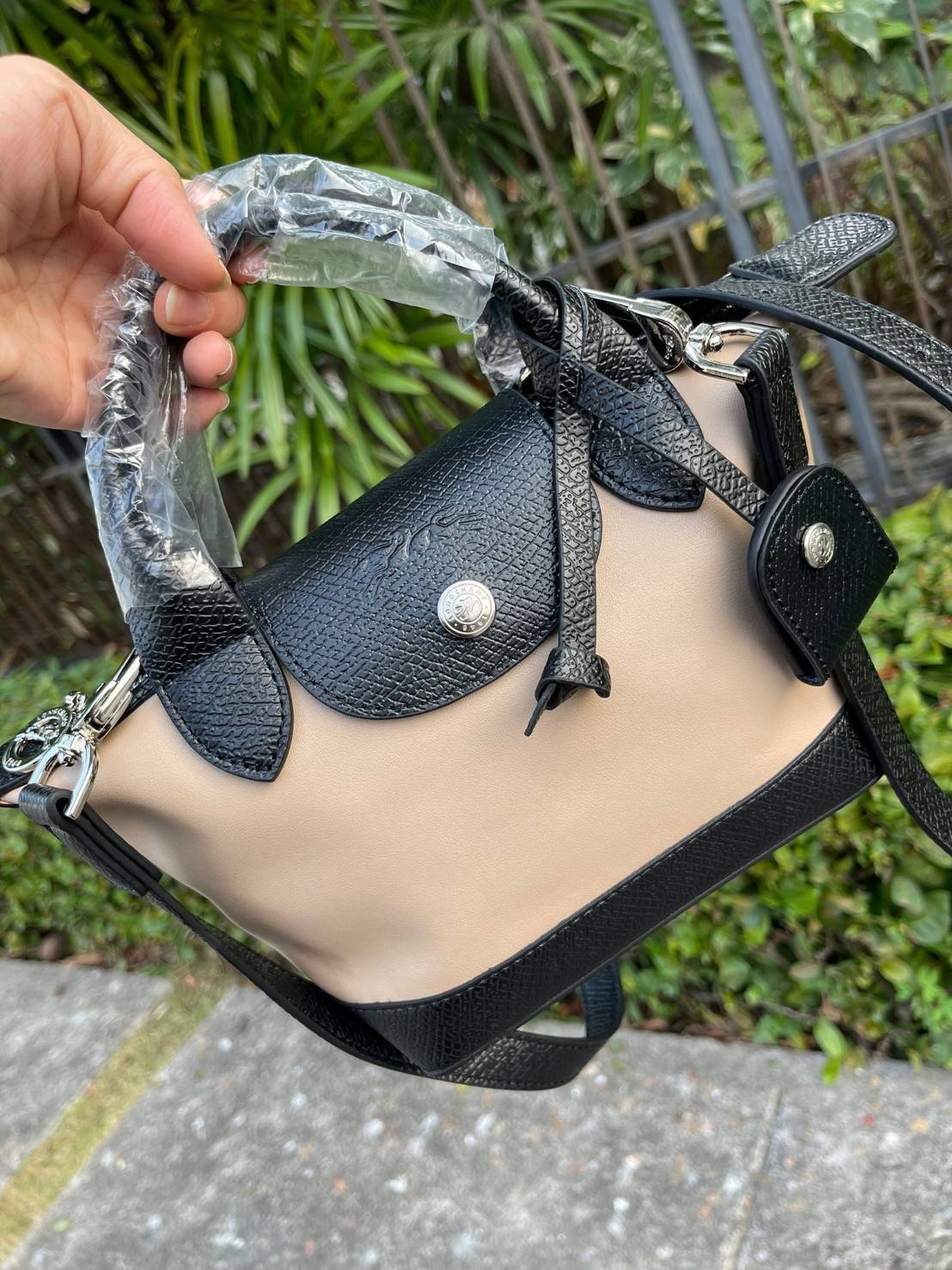 ของแท้ 100% Mini Size LONGCHAMP LE PLIAGE CUIR MAKE A WISH TOP HANDLE BAG XS