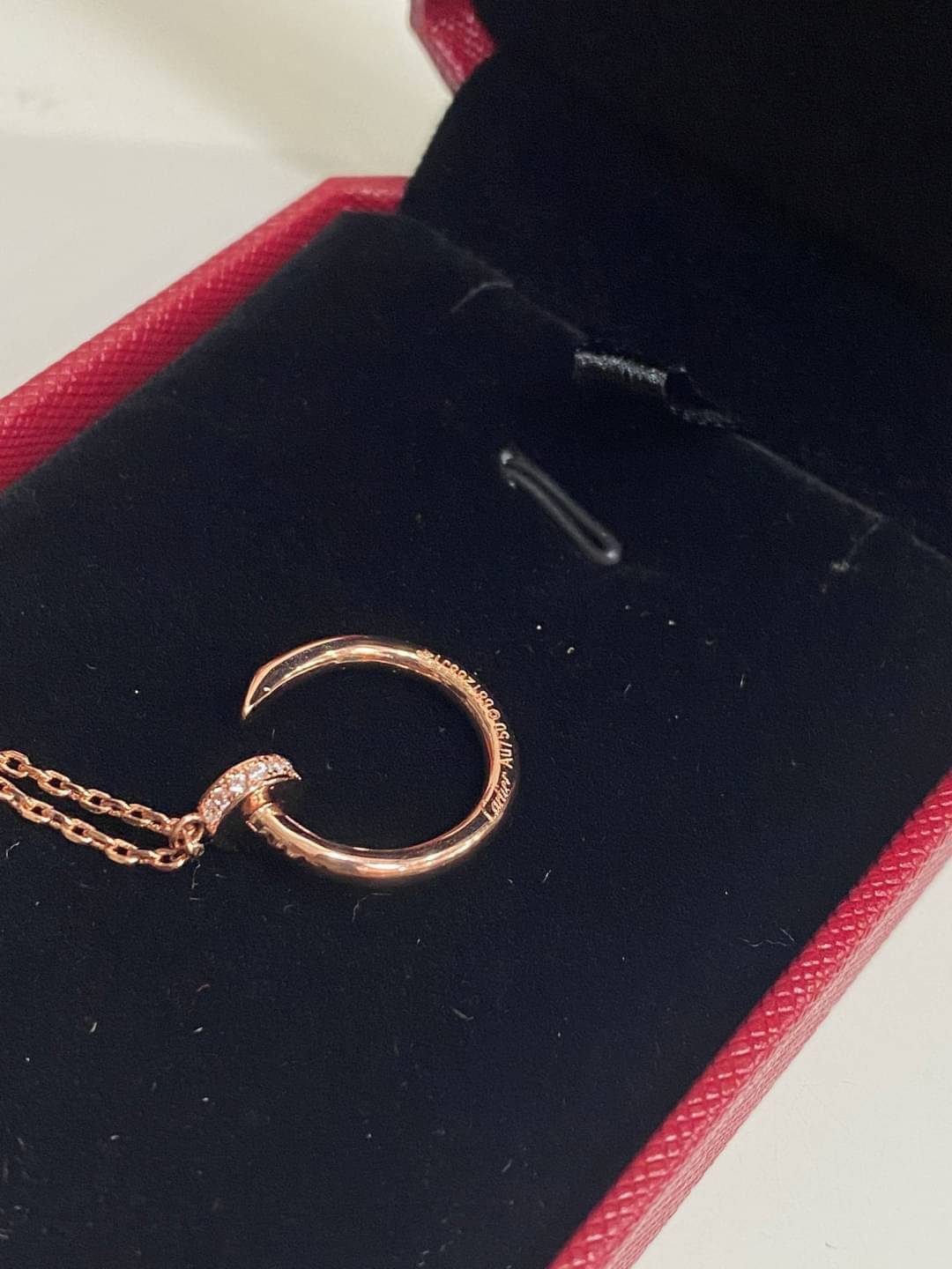Cartier JUSTE UN CLOU NECKLACE / Cartier necklace สร้อยคอคาเทียร์ หัวตะปูหัวเพชร ภาพถ่ายจากงานจริง วัสดุคุณภาพดี ไม่ลอกไม่ดำ งานปั้มครบตามรูปเลยค่ะ