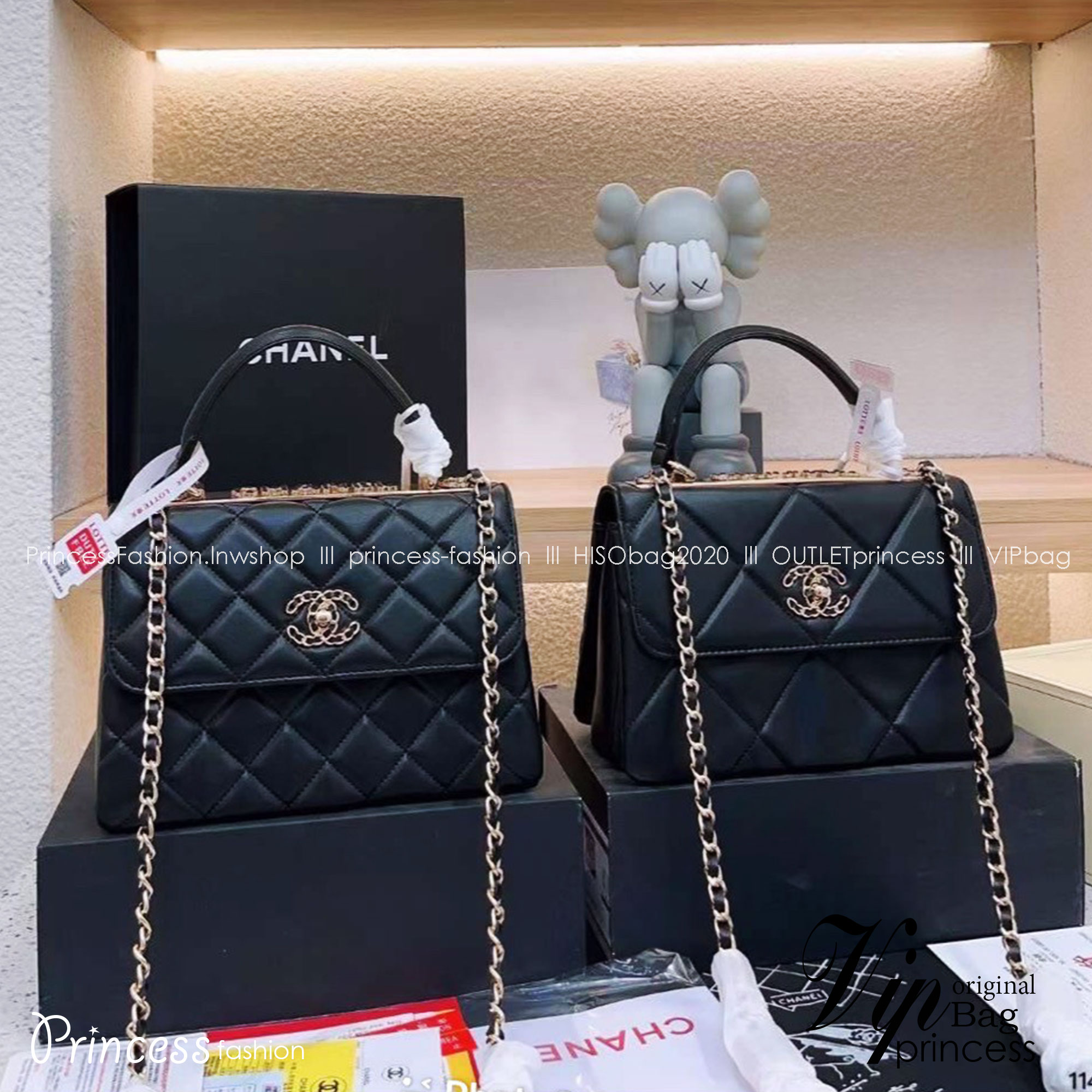 Chanel Trendy CC Handle Flap Bag 10" / Chanel Bag พร้อมส่ง กระเป๋าสะพายสุดคลาสสิคพร้อมมือจับในตัว งานหนังเรียบ อะไหล่ทองสวยมาก มาพร้อมกล่อง อปก ครบเซ็ท รอบนี้จัดราคาพิเศษสุดคุ้มค่ะ