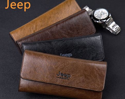 กระเป๋าสตางค์ผู้ชาย ทรงยาว กระเป๋าสตางค์ Jeep รุ่นยอดนิยม กระเป๋าสตางค์ใบยาว ผู้ชาย ผู้หญิง ใช้ได้ s275106