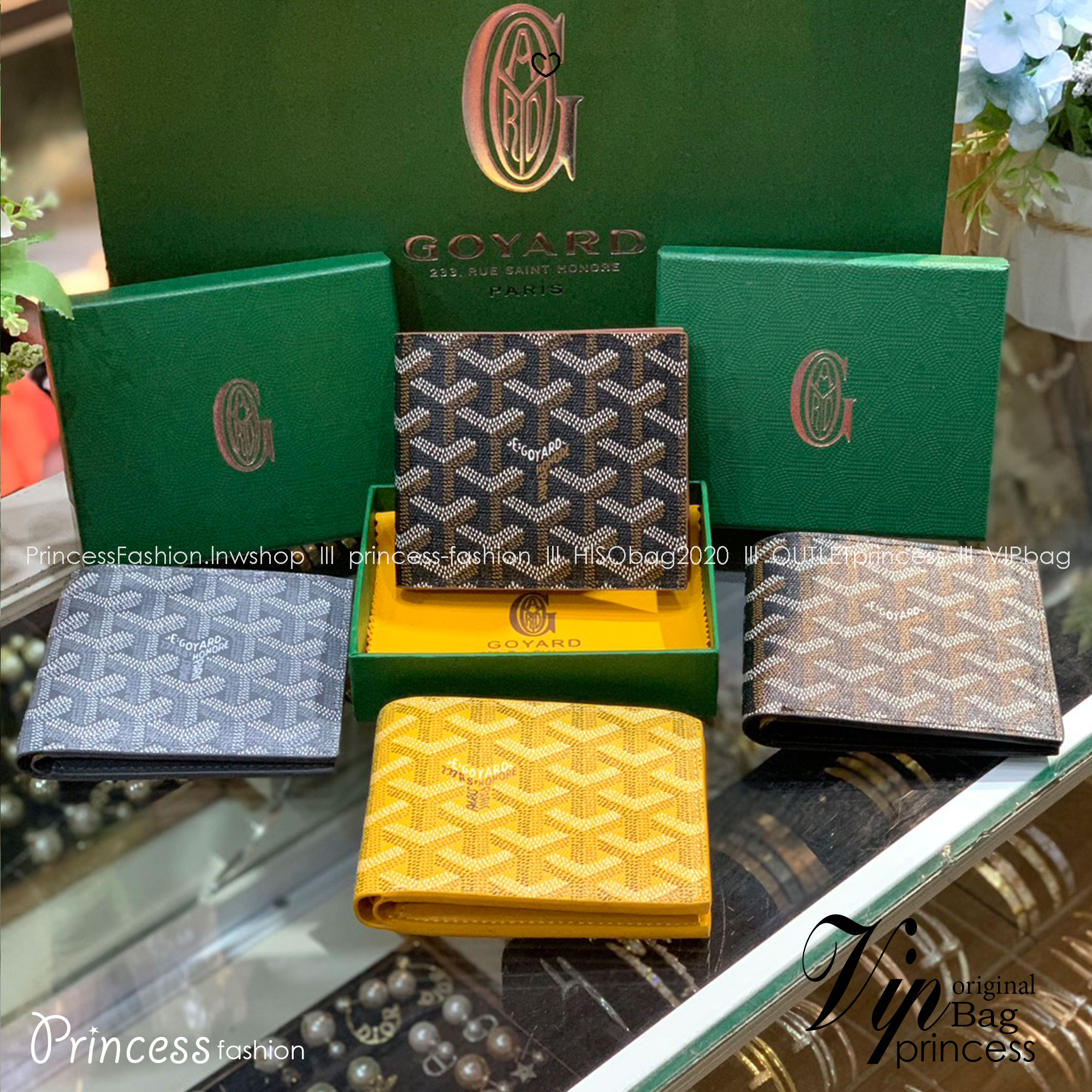 ORI หนังแท้ | Goyard Victoire Wallet / Goyard Short Men Wallet กระเป๋าสตางค์โกยาร์ เรียบหรู มีฟังก์ชันและสไตล์ให้เลือกด้วยช่องใส่บัตรหลายช่อง