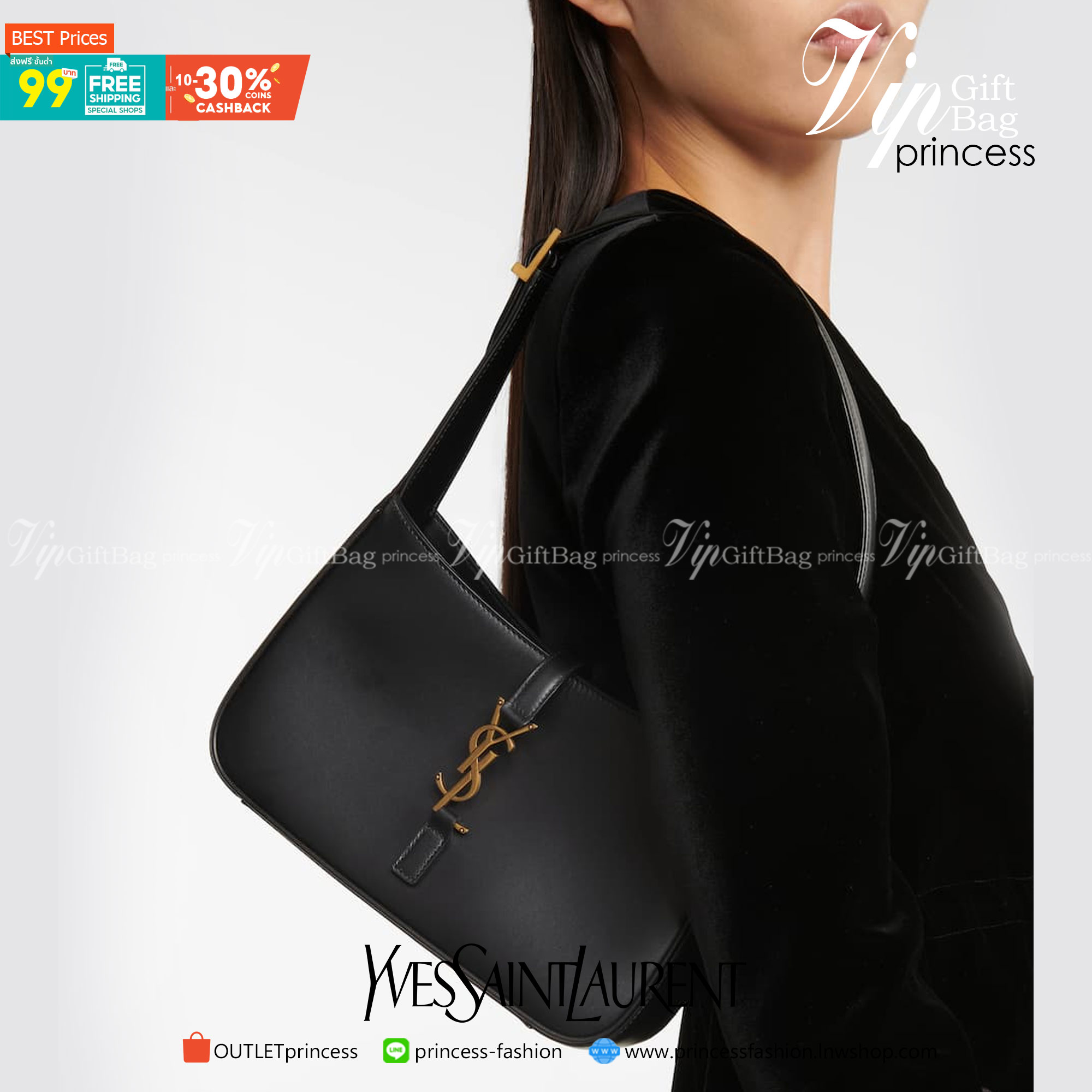 3สี VIP GIFT 】หนังแท้ Saint Laurent Le 5 à 7 Leather Hobo Bag รุ่นยอดนิยม รุ่นหายาก รุ่นที่สาวๆตามหา ใบนี้เลย!! สวยหรู กระเป๋าสะพายไหล่ ดีไซน์อยู่ทรง คลาสสิคแฝงความหรูด้วยโลโก้สีทองอร่ามโดดเด่น วัสดุหนังเรียบ สาวๆที่รออยู่ต้องรีบจัด รีบมีเป็นของตัวเองกันน