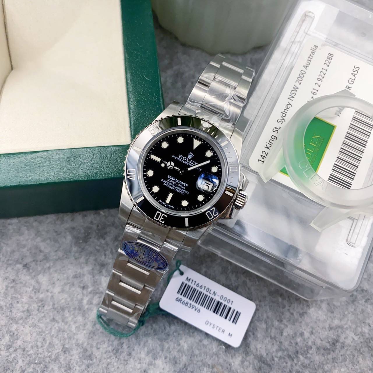 สลับแท้ เกรดเทพ นาฬิกาโรเล็กซ์ ROLEX SUBMARINER -งาน : TOP SWISS 1:1 -Isงงาu (COPY)CLEAN factory -ขนาด: 40 มม.