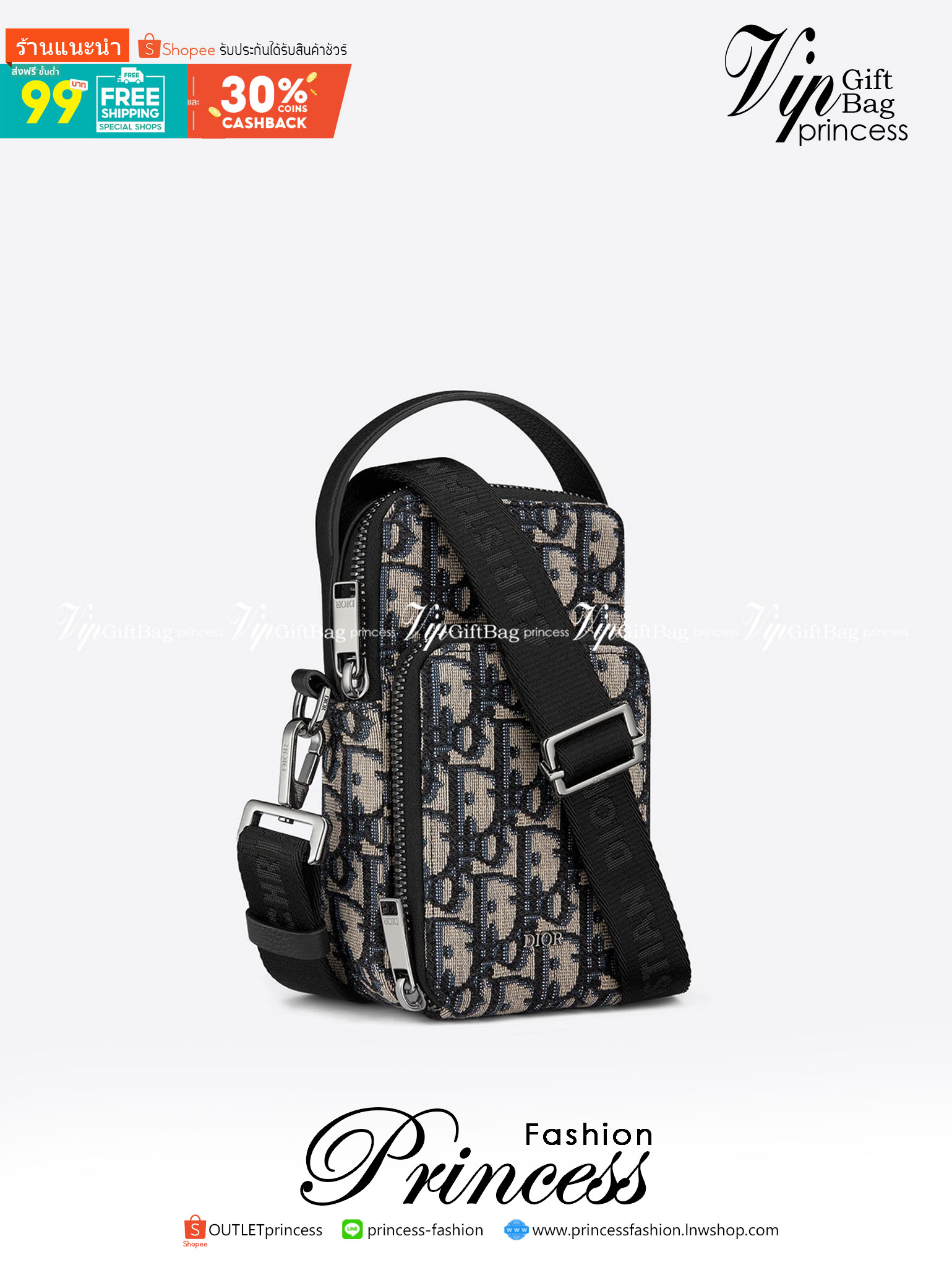 DIOR Micro Rider Pouch Beige and Black เกรดใช้งานสลับใบจริงได้ ออริจินอล กระเป๋าสะพายใส่โทรศัพท์ใส่บัตร สายสะพายข้างถอดได้ ปรับระดับได้ วัสดุหนังใช้เป็นหนังแท้ รายละเอียด การตัดเย็บละเอียด ตอบโจทย์การใช้งานมาก ภาพสินค้าถ่ายจากงานขายจริงใช้งานต่างประเทศได้