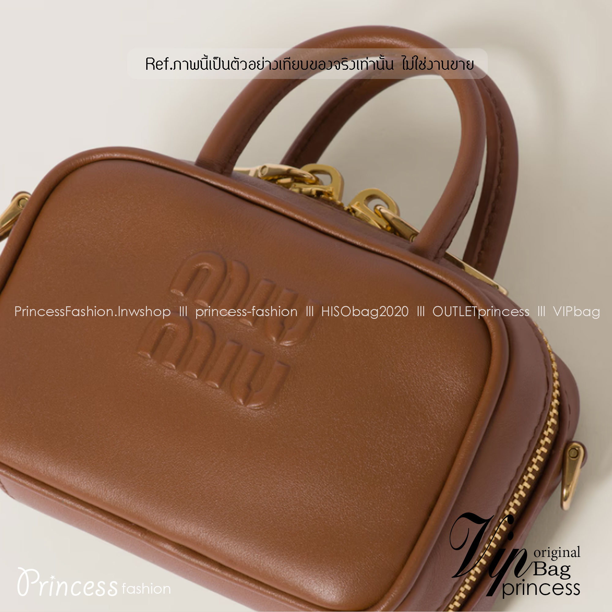 MIUMIU Leather micro bag / MIUMIU Mini Bag กระเป๋าถือสะพายใบเล็ก เกรดออริ 1:1 ใช้งานต่างประเทศได้ ภาพถ่ายจากงานขายจริง