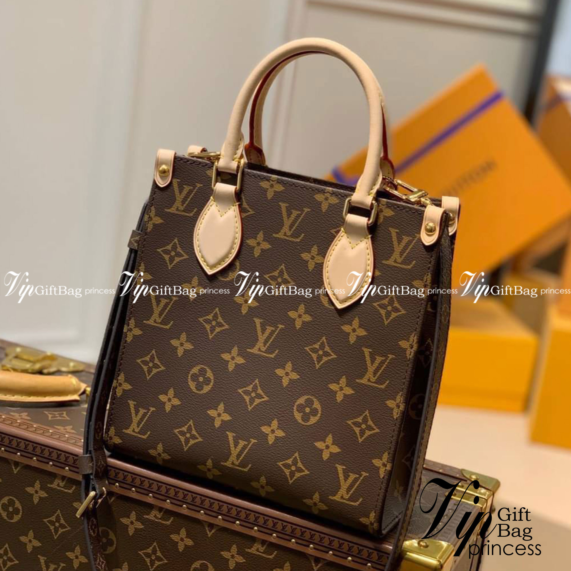 LV Sac Plat BB / LV Tote Bag เกรดใช้งานสลับใบจริงได้ เทพออริจินอล เนื้องานสวยงาม หนังแท้ ภาพสินค้าถ่ายจากงานขายจริงใช้งานต่างประเทศได้