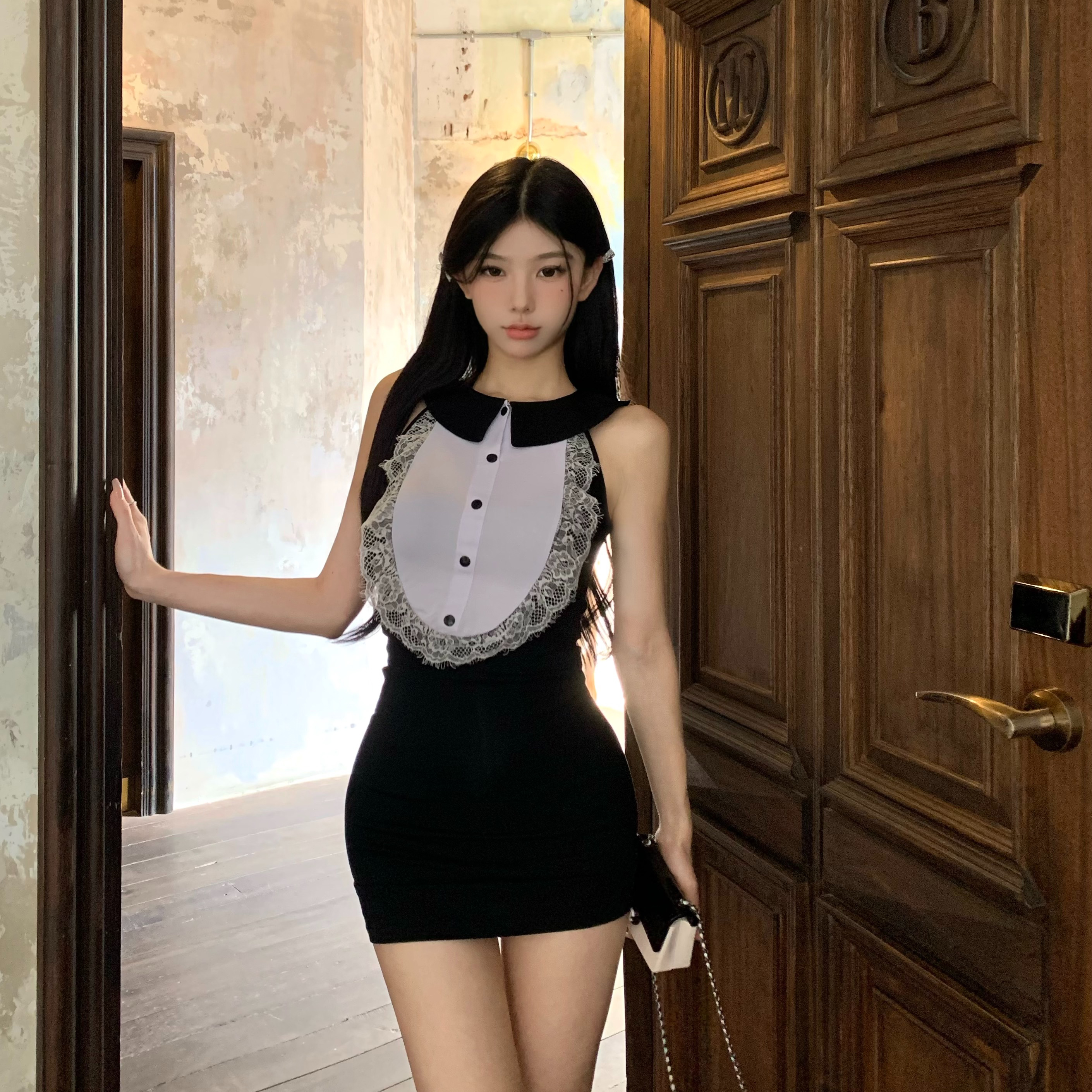 พร้อมส่ง 🛼 Gemma black dress เดรสสีดำ ดูเก๋ไก๋และน่ารักในตัว (IN38736)