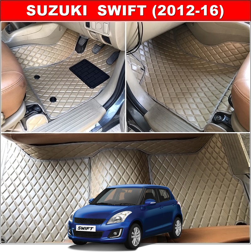 พรมปูพื้นรถยนต์ SUZUKI SWIFT ปี2012-16 ลายDIAMOND ยางปูพื้นรถยนต์EVA เต็มคัน