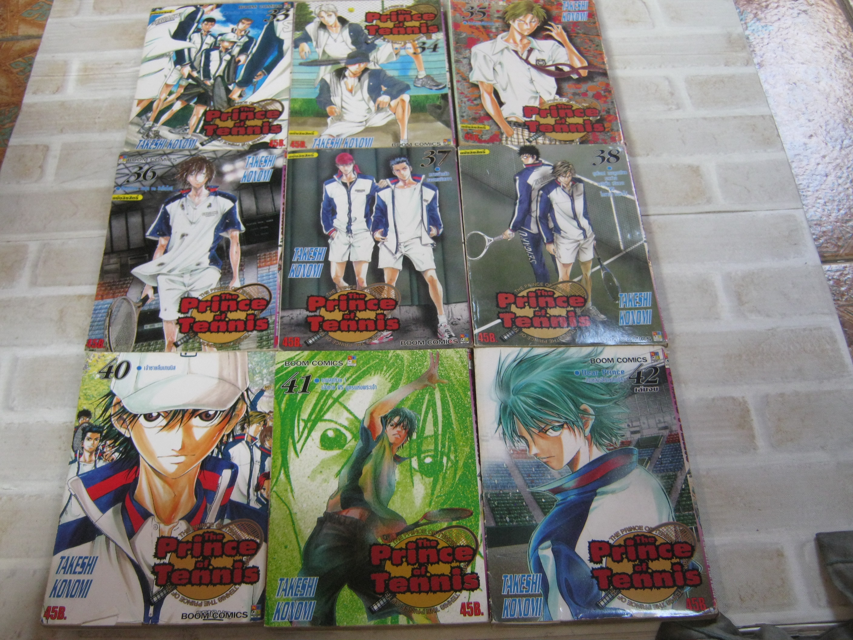 The Prince of Tennis ชุด เล่ม 33,34,35,36,37,38,40,41,42 ขาดเล่ม 39 ( 42 เล่มจบ ) Takeshi Konomi เขียน***สินค้าหมด***
