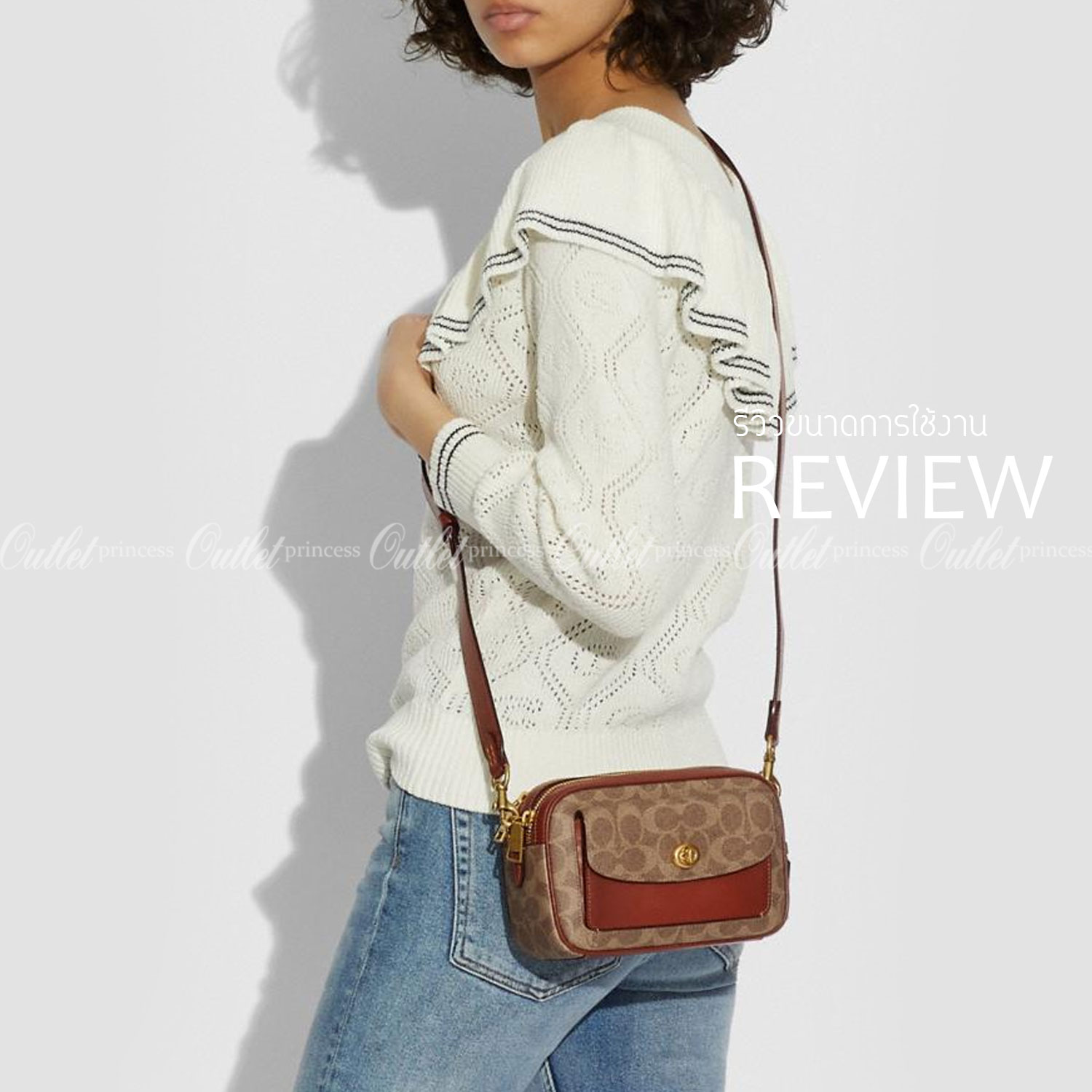 Coach Cassie Camera Bag In Signature Canvas : Tan Rust สินค้าแนะนำค่ะ!! กระเป๋าสะพายข้าง//ครอสบอดี้ร์ 🔺วัสดุหนังแท้ชั้นดีที่สุด หนังสวยมากๆค่ะ ด้านหน้ามีช่องให้2ช่องค่ะ ✔️พร้อม2ช่องซิปหลัก ภายในกว้าง ใส่กระเป๋าสตางค์ใบยาวได้ ของอื่นๆได้จุมา