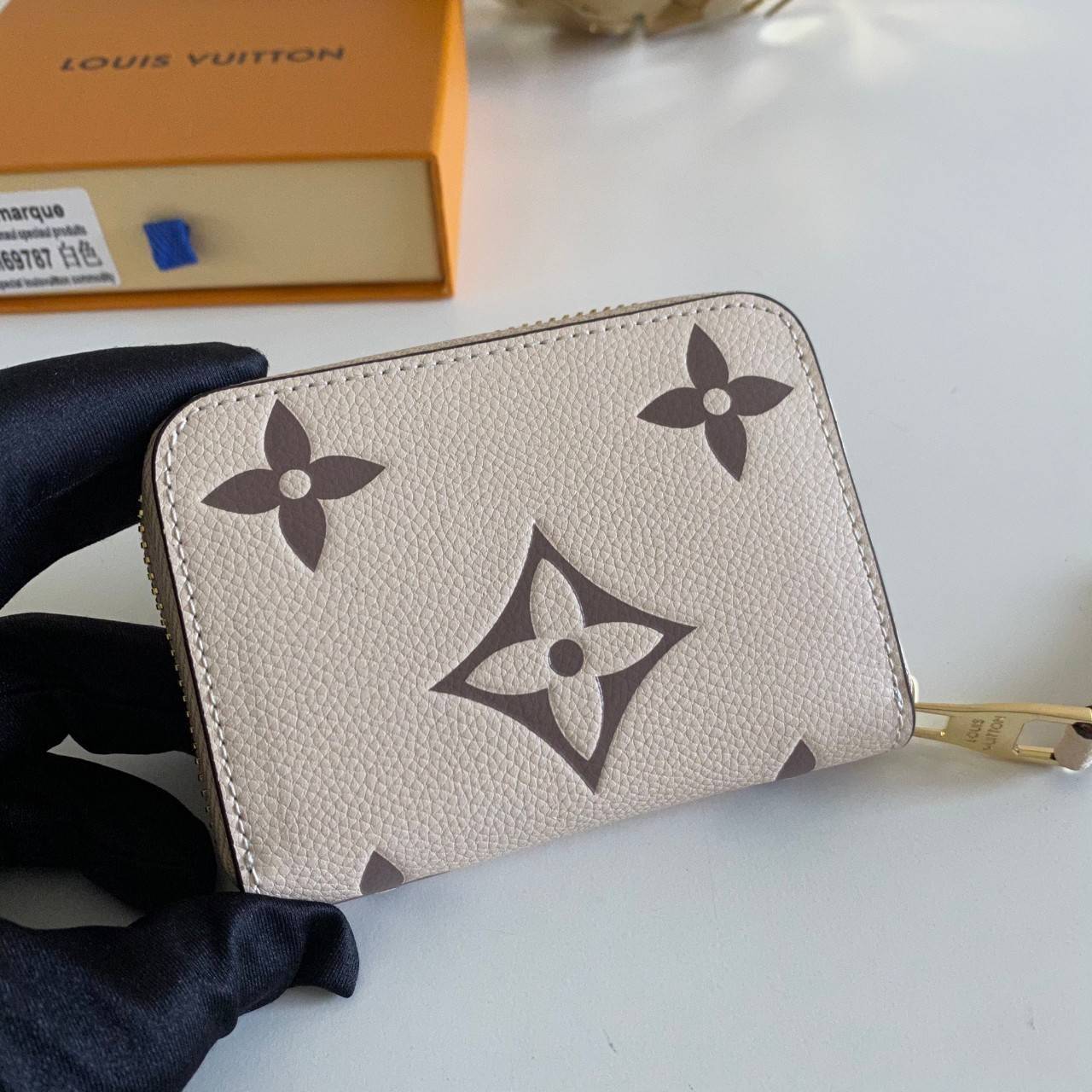 พรีเมี่ยมกิ๊ฟแท้ 100% 】Louis Vuitton wallet zippy หนังแท้ กระเป๋าซิปใบสั้น ใบเล็กน่ารัก
