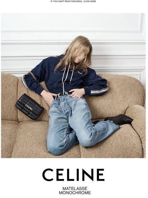 CELINE CHAIN SHOULDER BAG MATELASSE MONOCHROME CELINE in Quilted Goatskin กระเป๋าเทรนด์กระเป๋าสุดฮอตแต่ยังคงความคลาสสิก