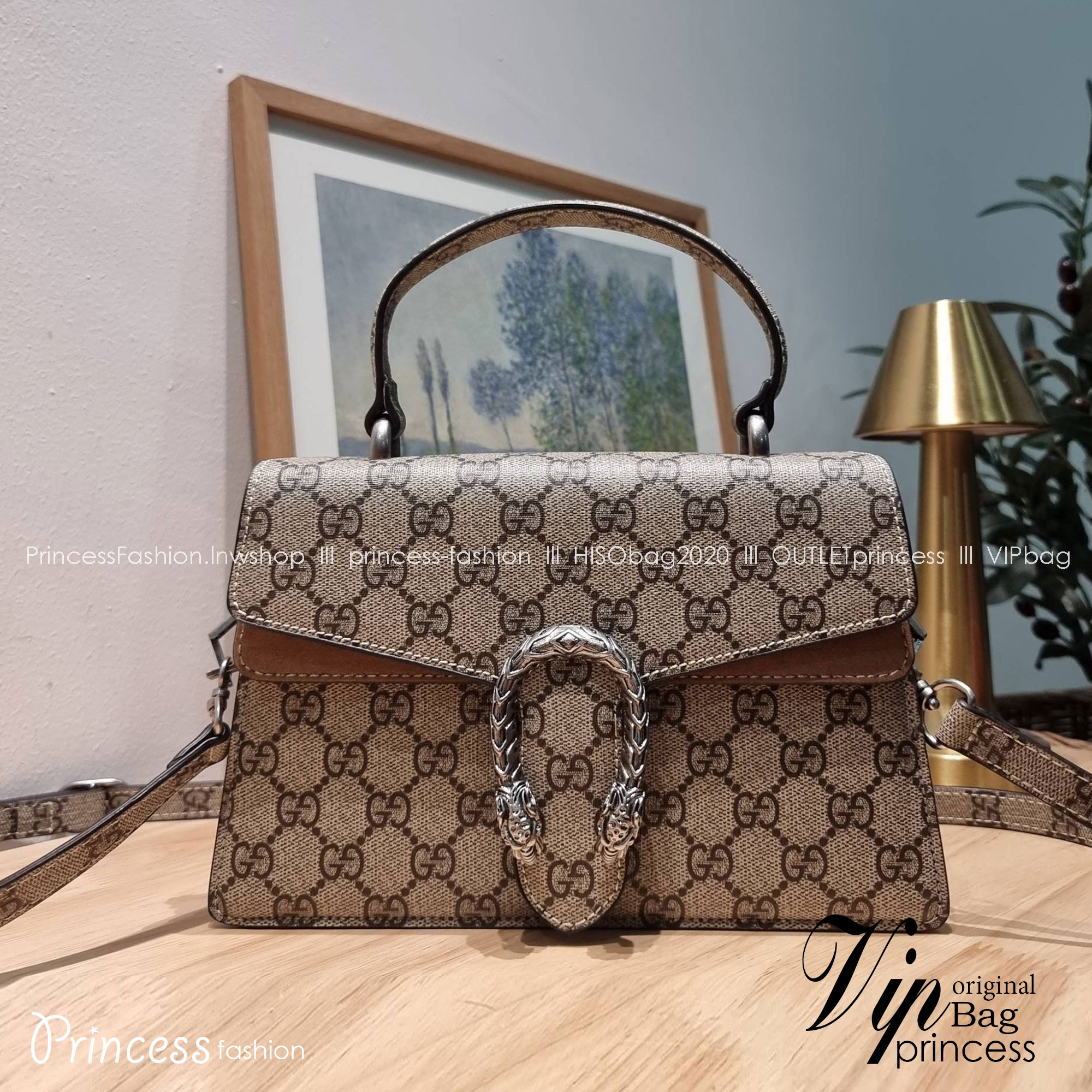 GG SMALL DIONYSUS TOP HANDLE BAG / SMALL DIONYSUS TOP HANDLE BAG / GUCCI BAG พร้อมส่งที่ไทย กระเป๋าสะพายรุ่นสุดคลาสสิค ดีไซน์ 2023 พร้อมหูจับในตัว